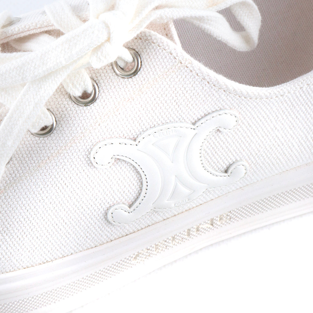CELINE - Sneakers Jane en toile blanche (T40)