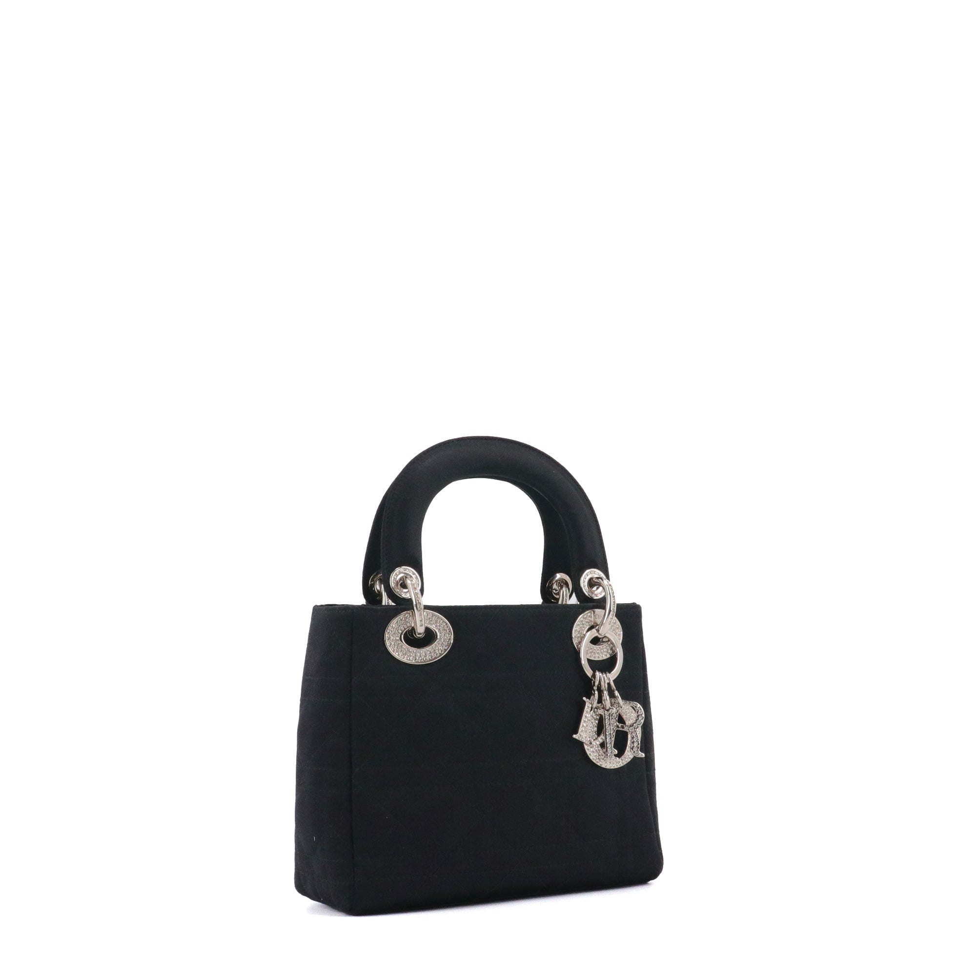DIOR - Dior medium Lady D-Lite shoulder bag in electric blue toile de jouy