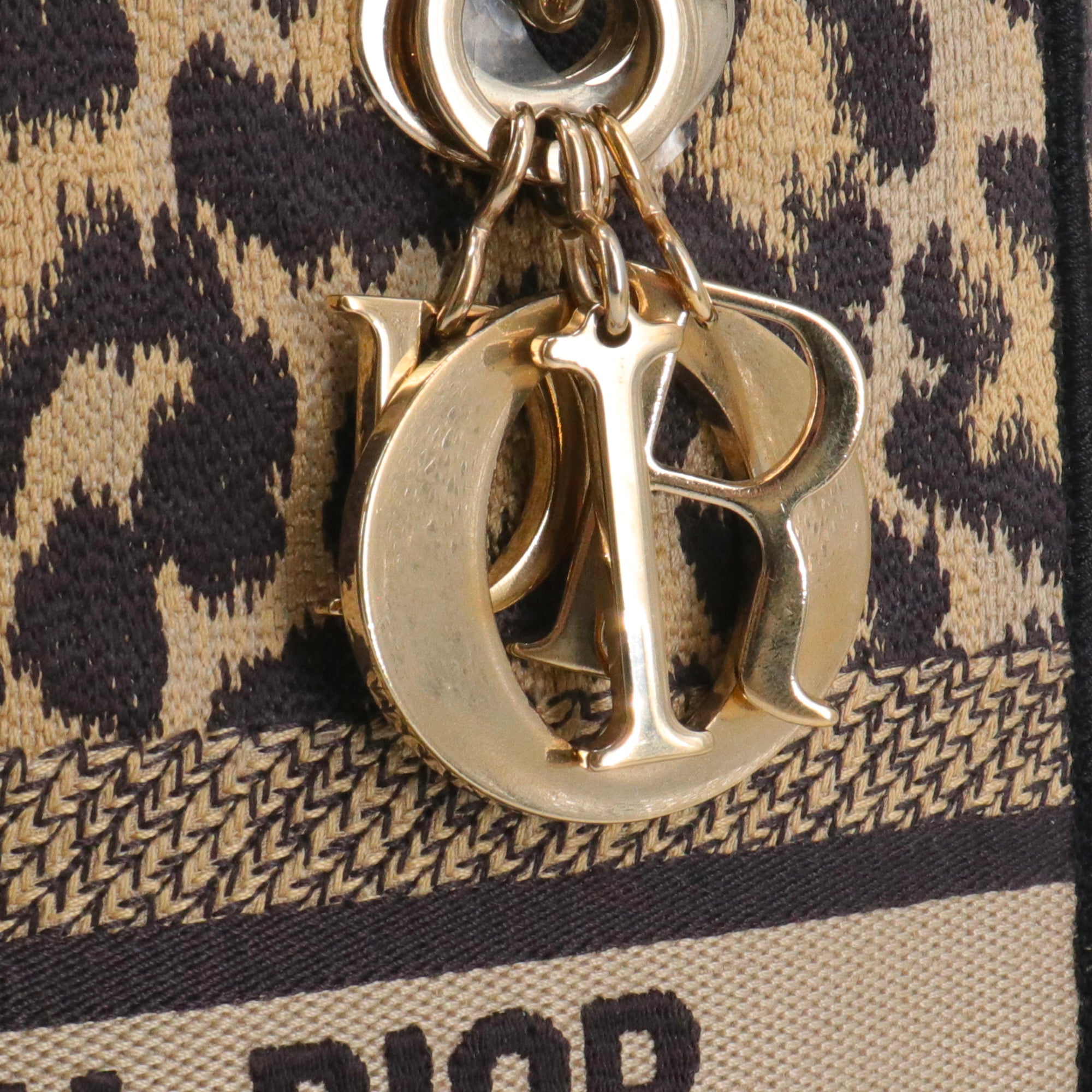 DIOR - Sac à bandoulière Lady D-Lite Dior en toile léopard
