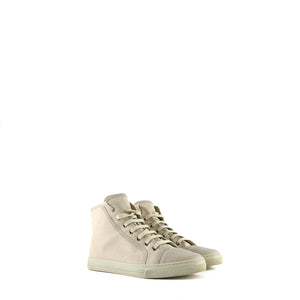 GUCCI - High-top sneakers in beige monogram canvas (T38)