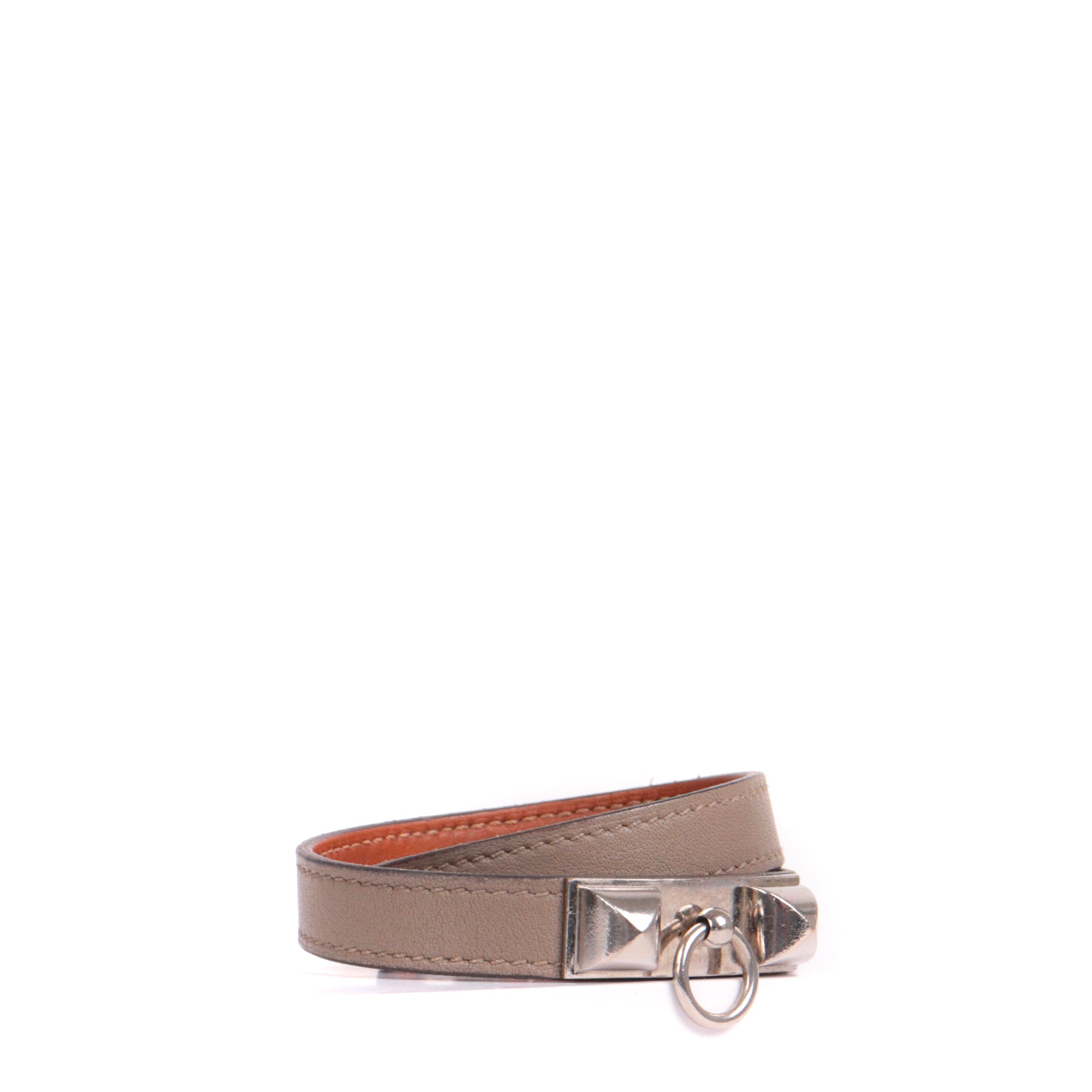HERMÈS - Orange Clic H bracelet