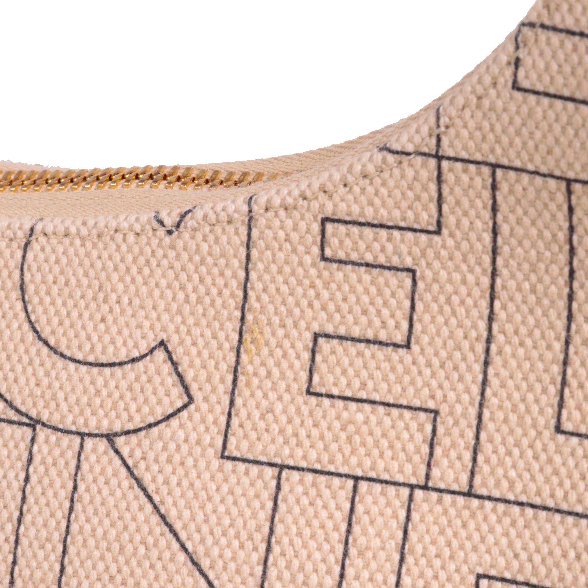 CELINE - Sac à main Ava Céline en toile et cuir tan