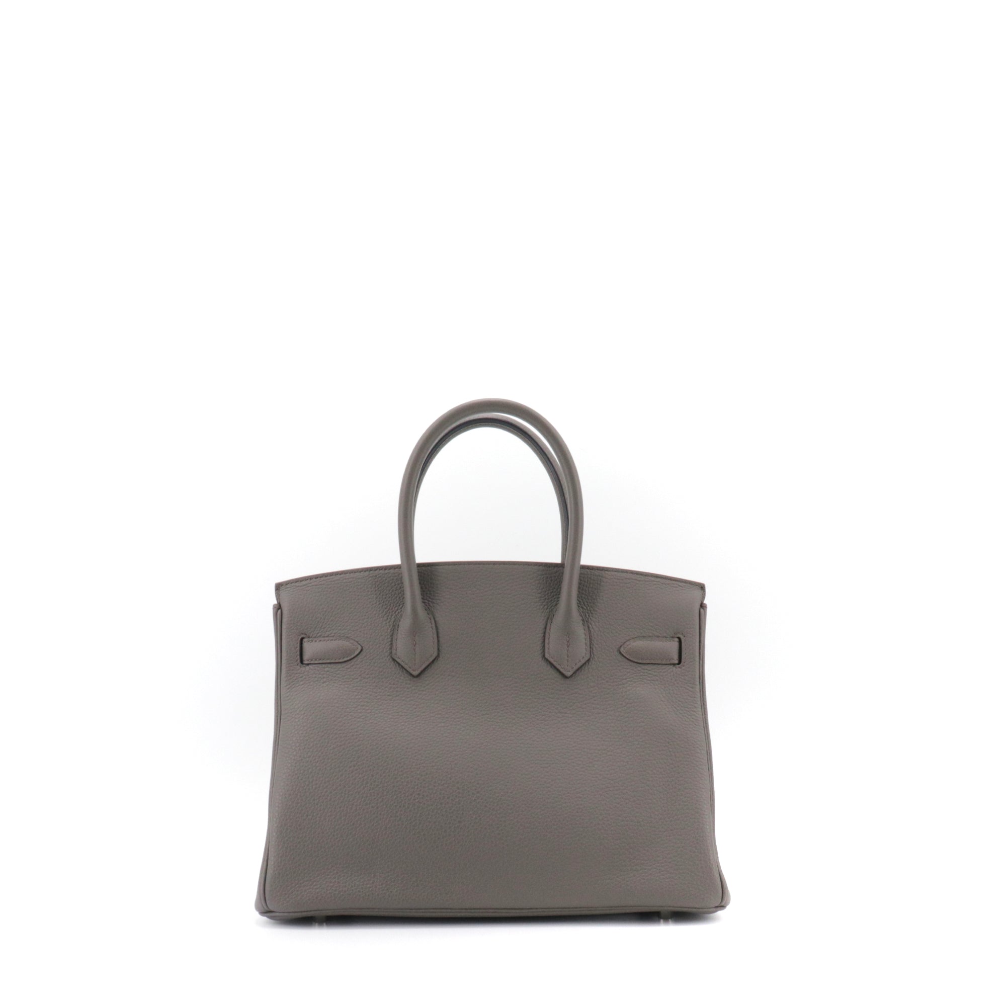 HERMÈS - Sac à main Birkin 30 Hermès en cuir togo gris étain