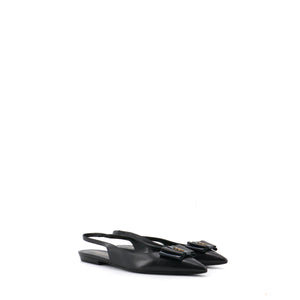 SAINT LAURENT - Sandales Anaïs Saint Laurent en cuir noir (T37.5)