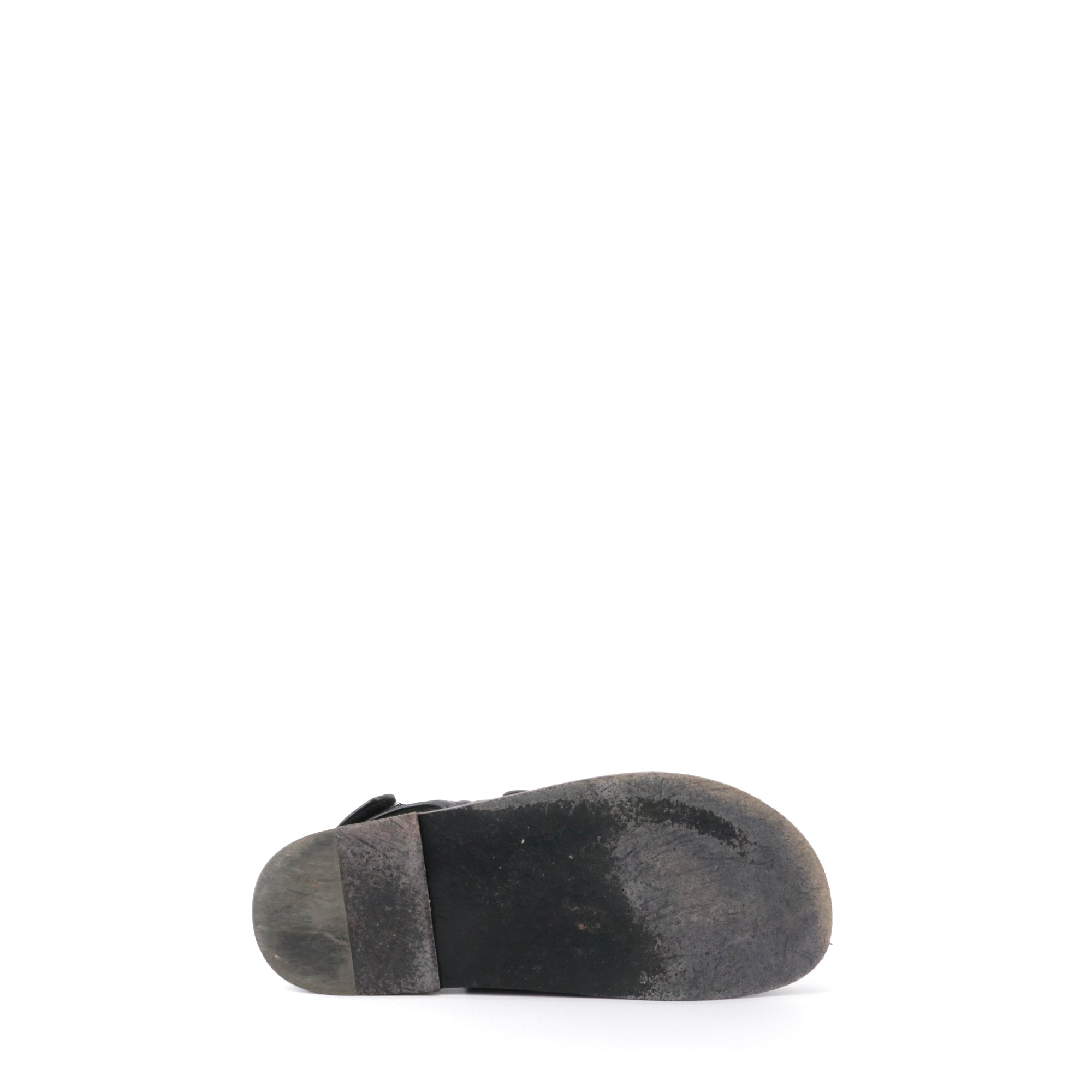 CHANEL - Sandales Dad Shoes Chanel en cuir matelassé noir (T39)