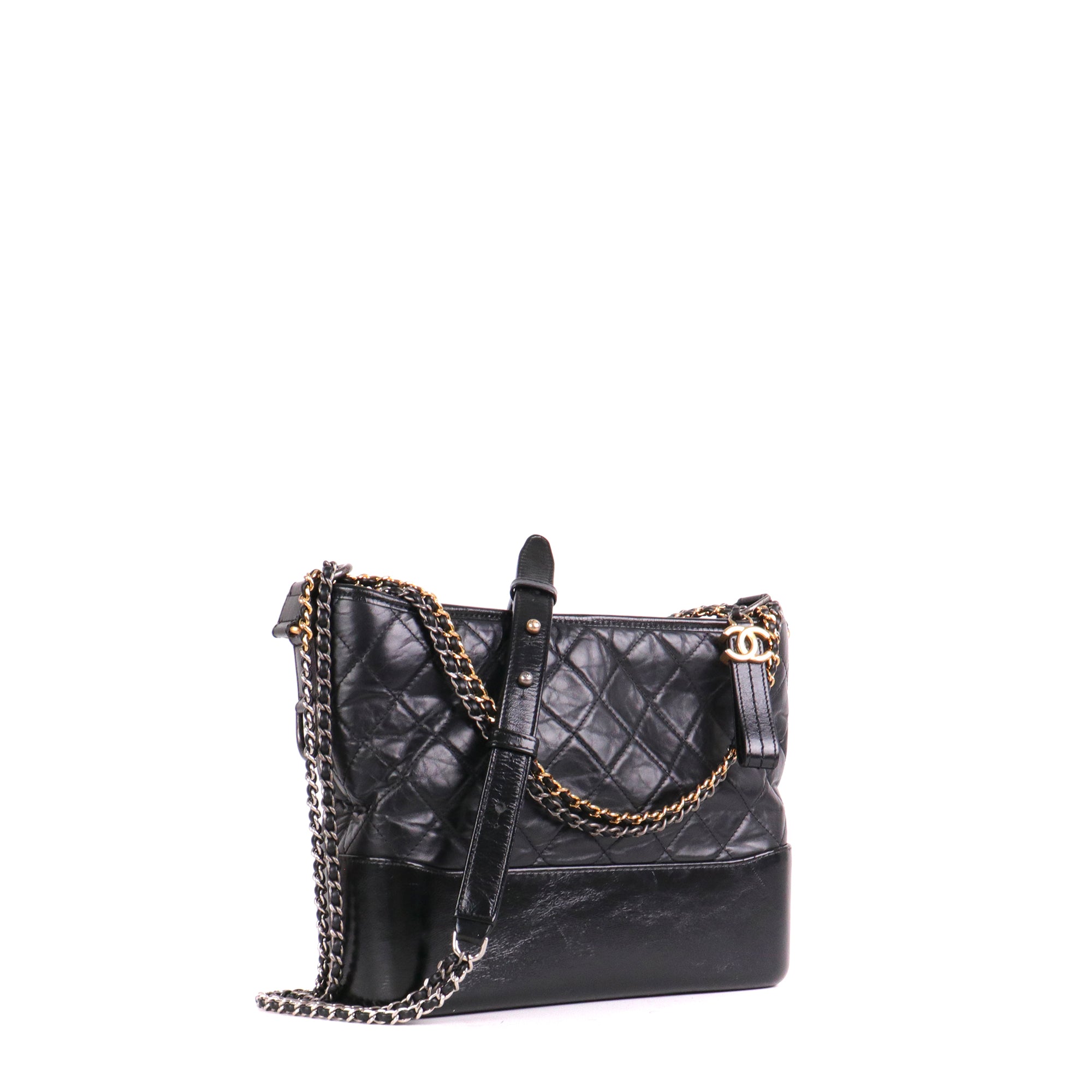 CHANEL - Gabrielle Chanel backpack in navy blue tweed