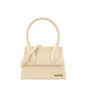 JACQUEMUS - Medium Chiquito shoulder bag in yellow leather