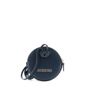 JACQUEMUS - Le Pitchou Jacquemus coin purse in smooth navy blue leather