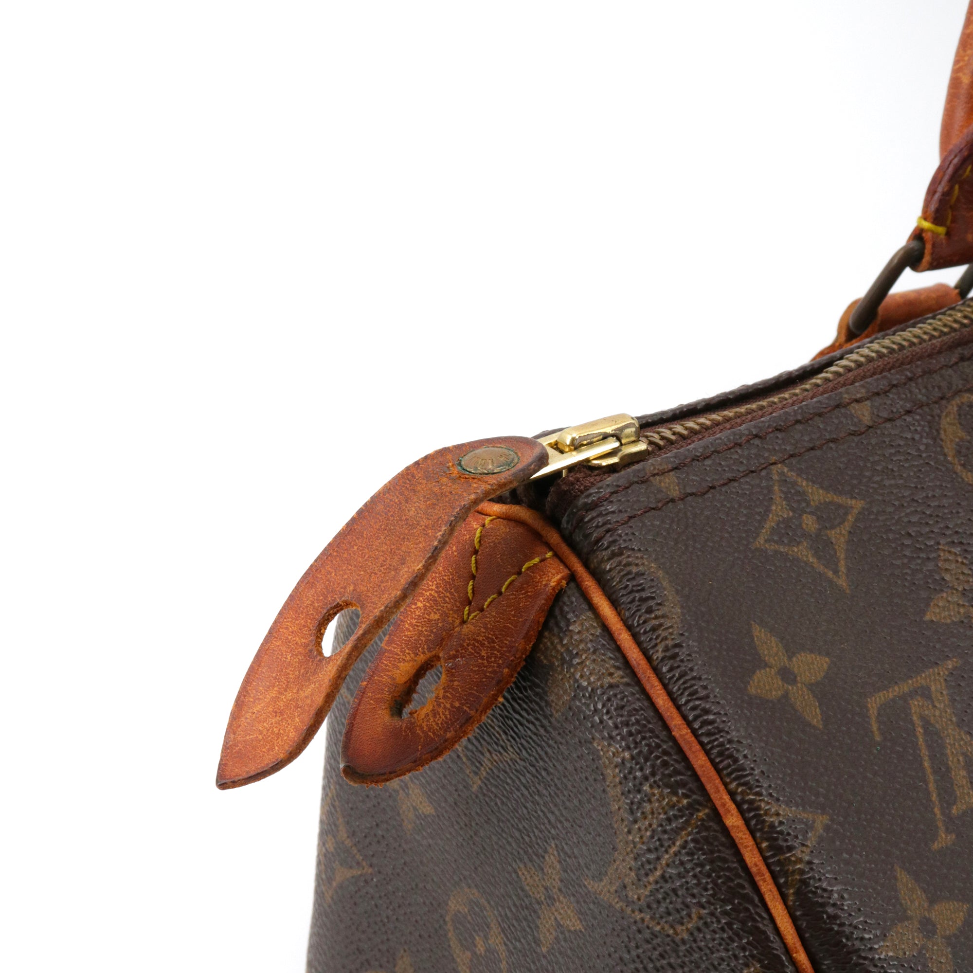 LOUIS VUITTON - Sac à main Speedy 30 Louis Vuitton en toile monogrammée vintage