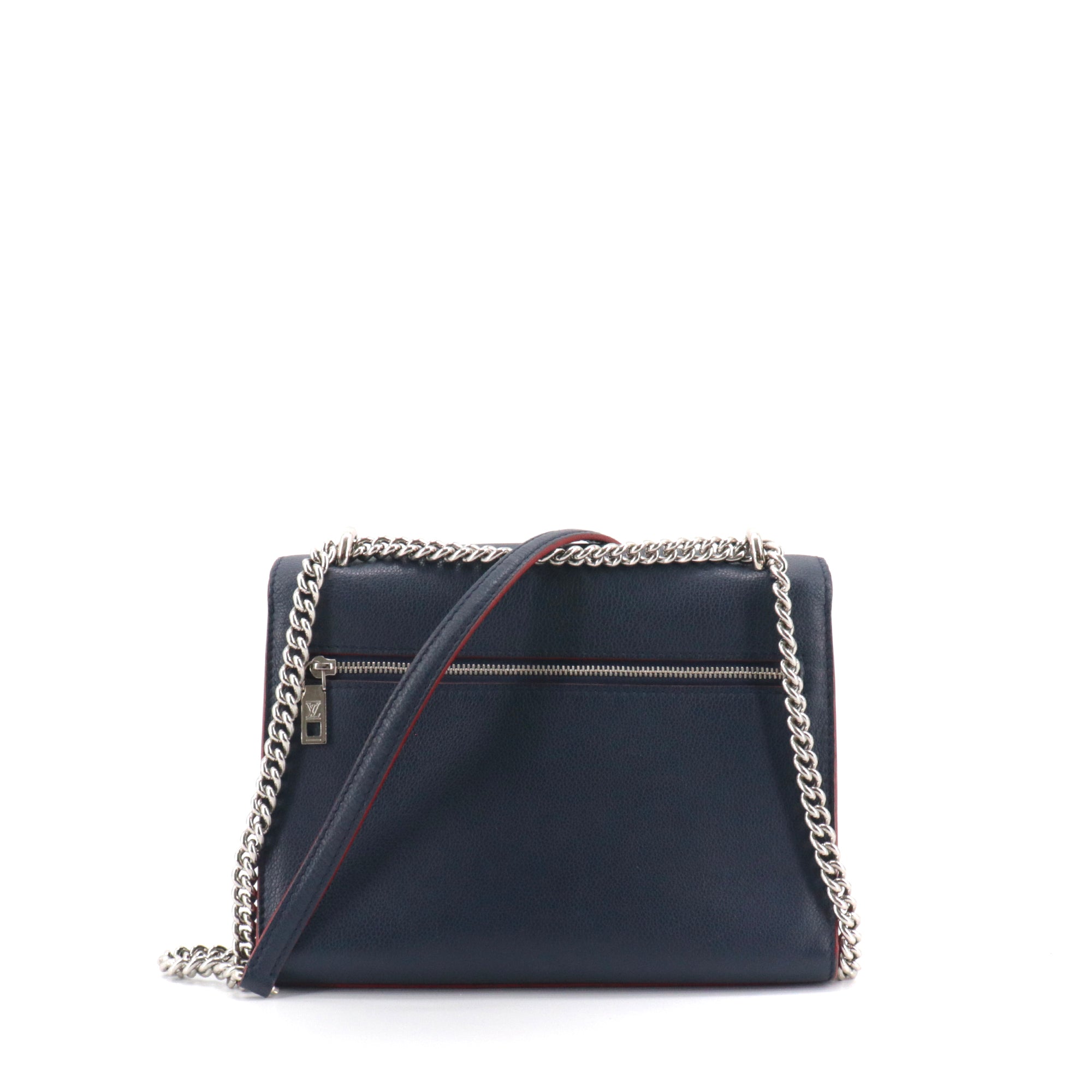 LOUIS VUITTON - Louis Vuitton Mylockme handbag in navy blue grained leather