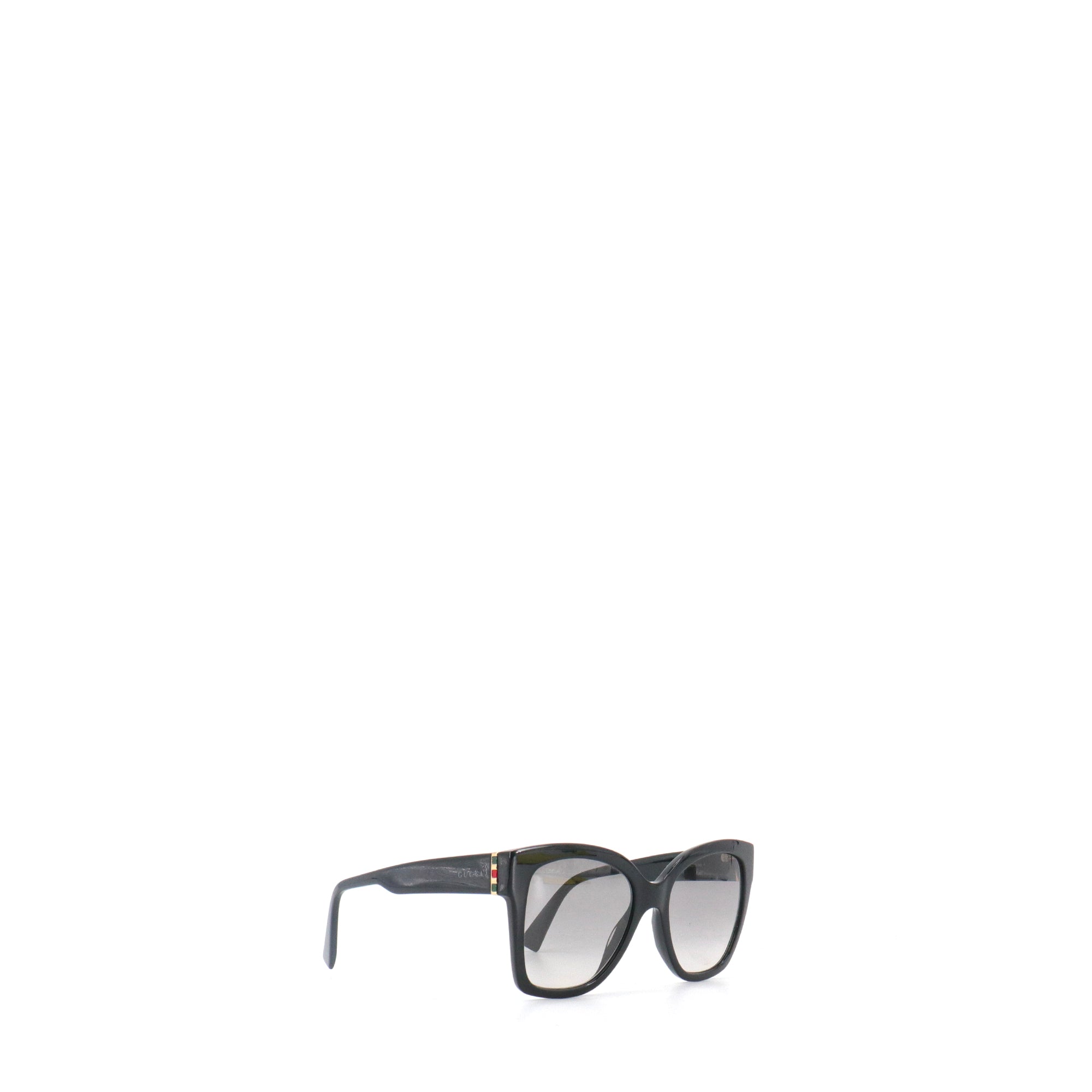 GUCCI - Lunettes de soleil Gucci en plastique noir