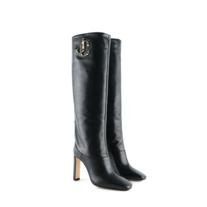 JIMMY CHOO - Mahesa boots in black leather (T35)