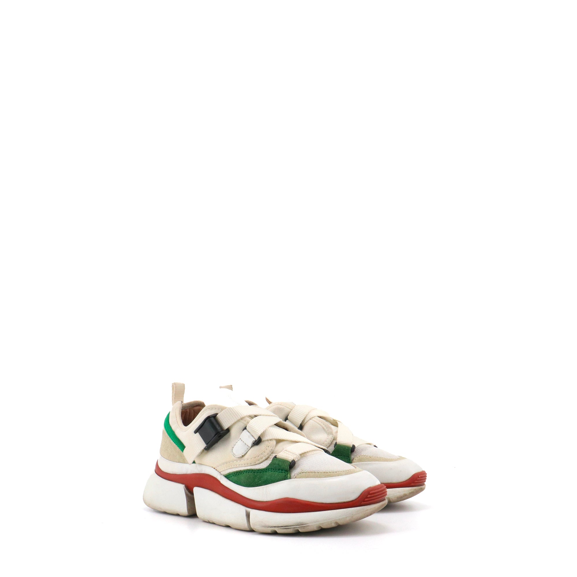 CHLOÉ - Sonnie Chloé sneakers in beige leather (T37)