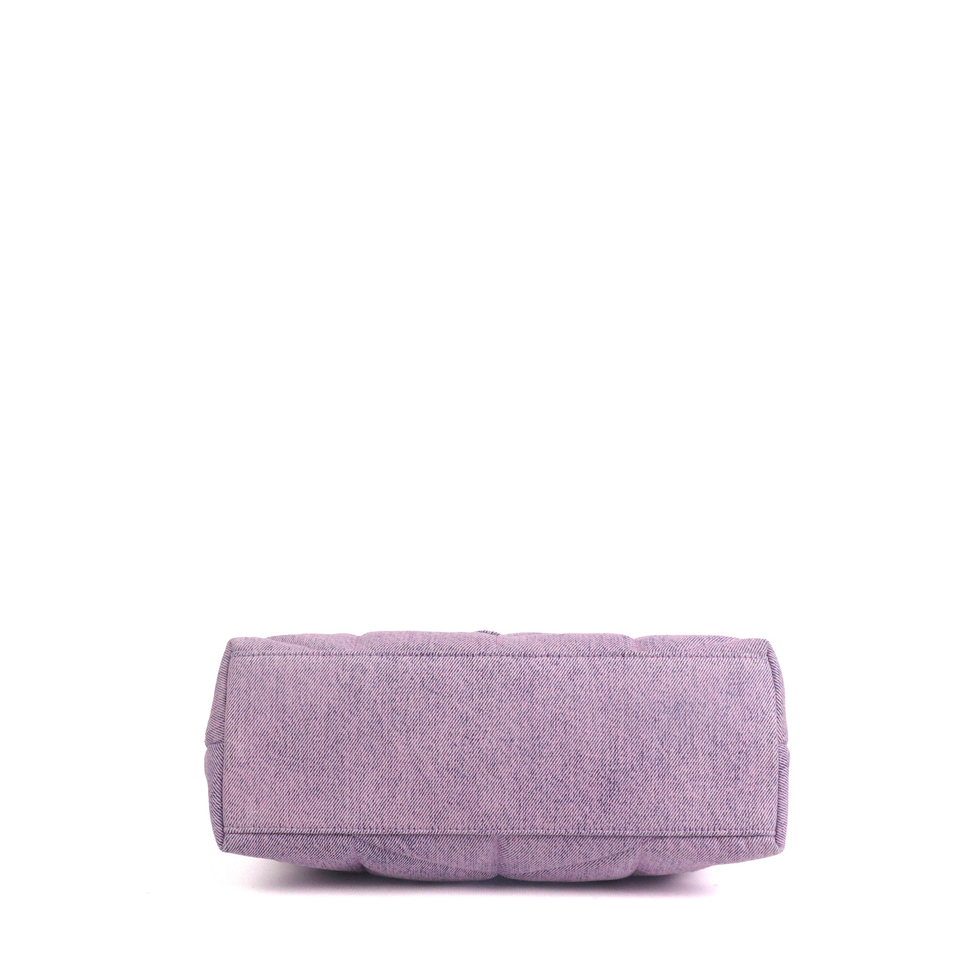 SAINT LAURENT - Sac à bandoulière Puffer medium Saint Laurent en denim violet