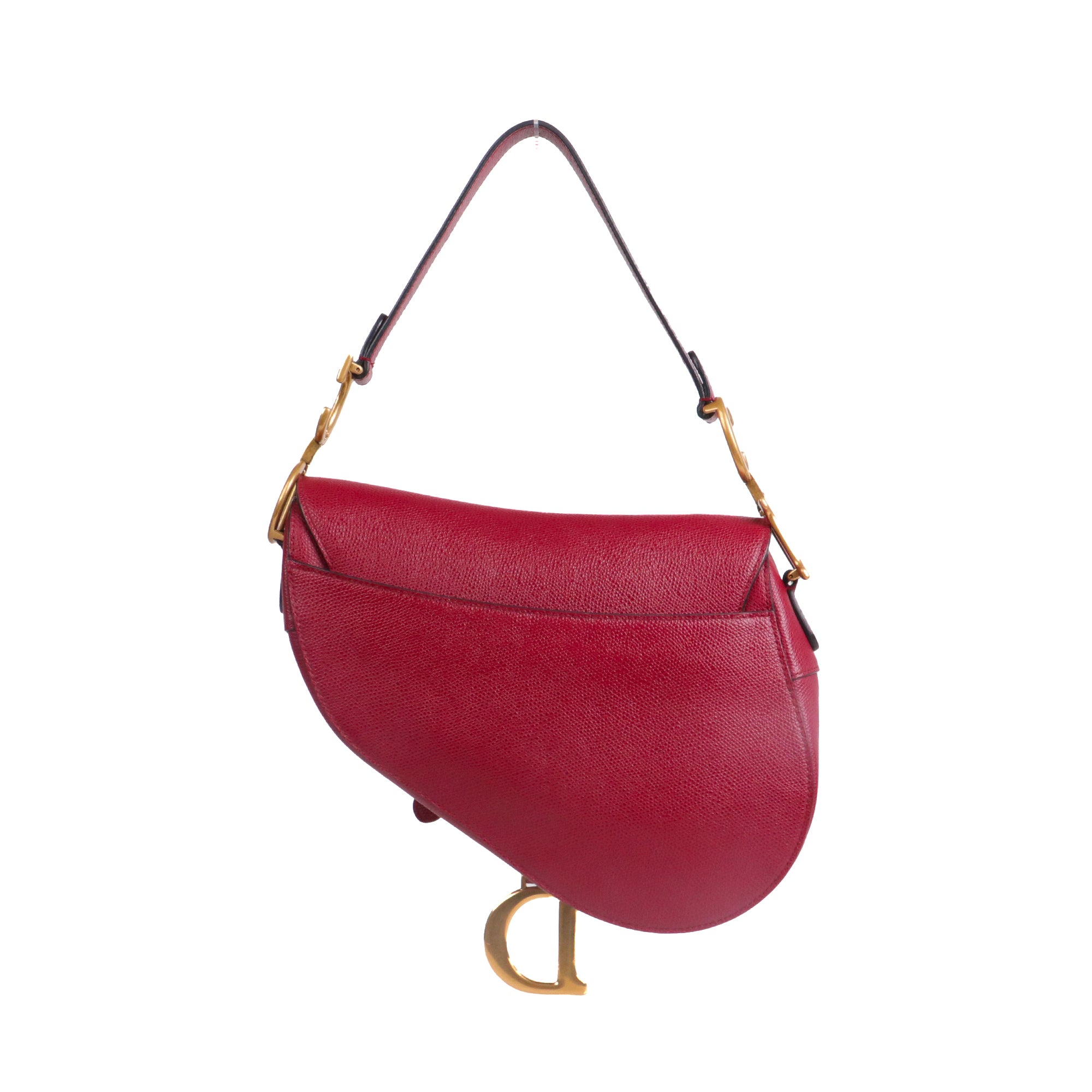 DIOR - Roller shoulder bag in navy blue grained leather