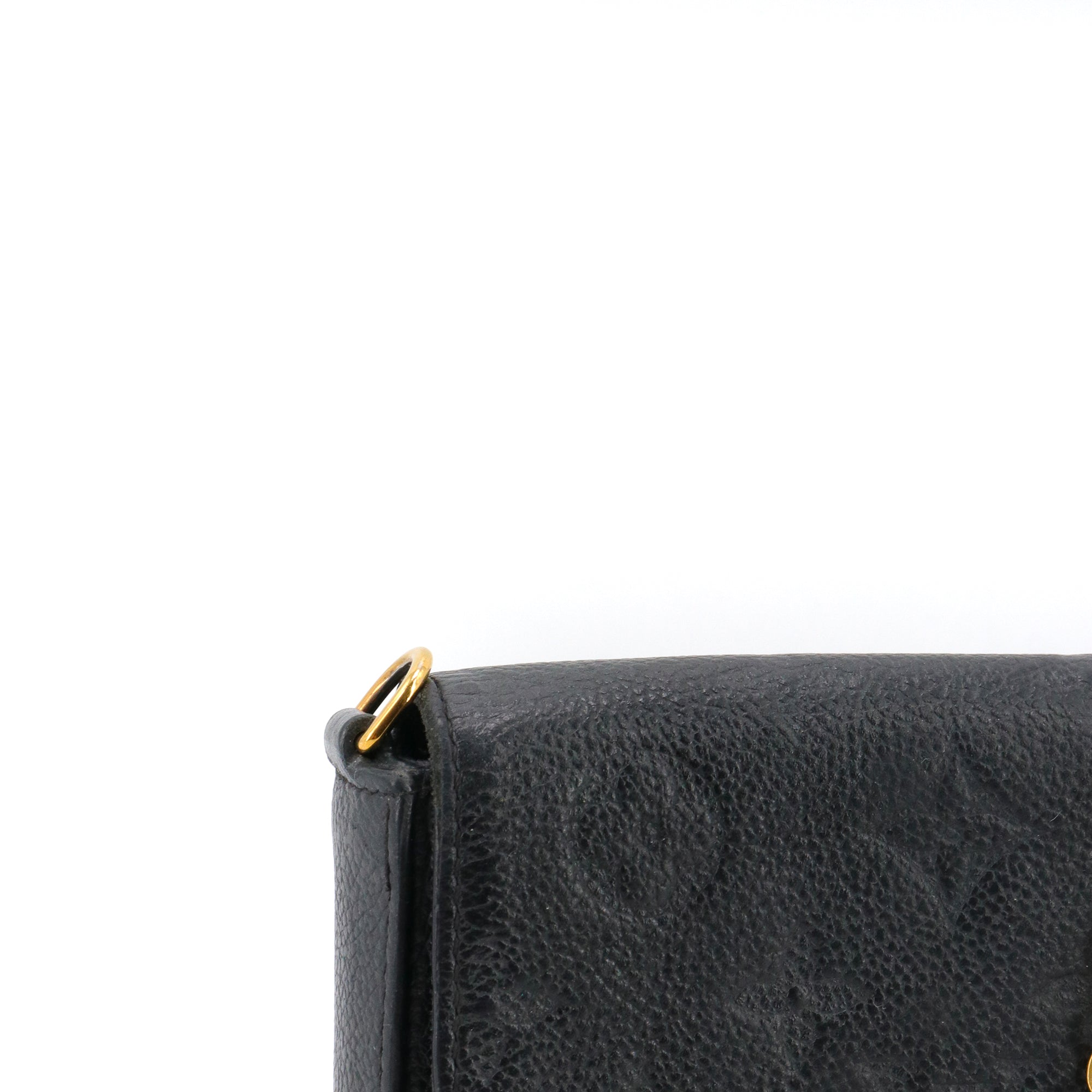 LOUIS VUITTON - Louis Vuitton Felicie pouch in black empreinte leather