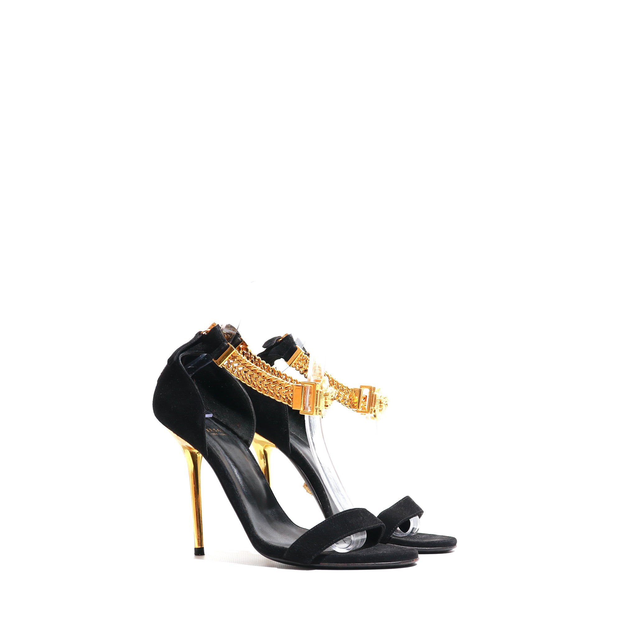 VERSACE - Medusa medal heel pumps (T37.5)