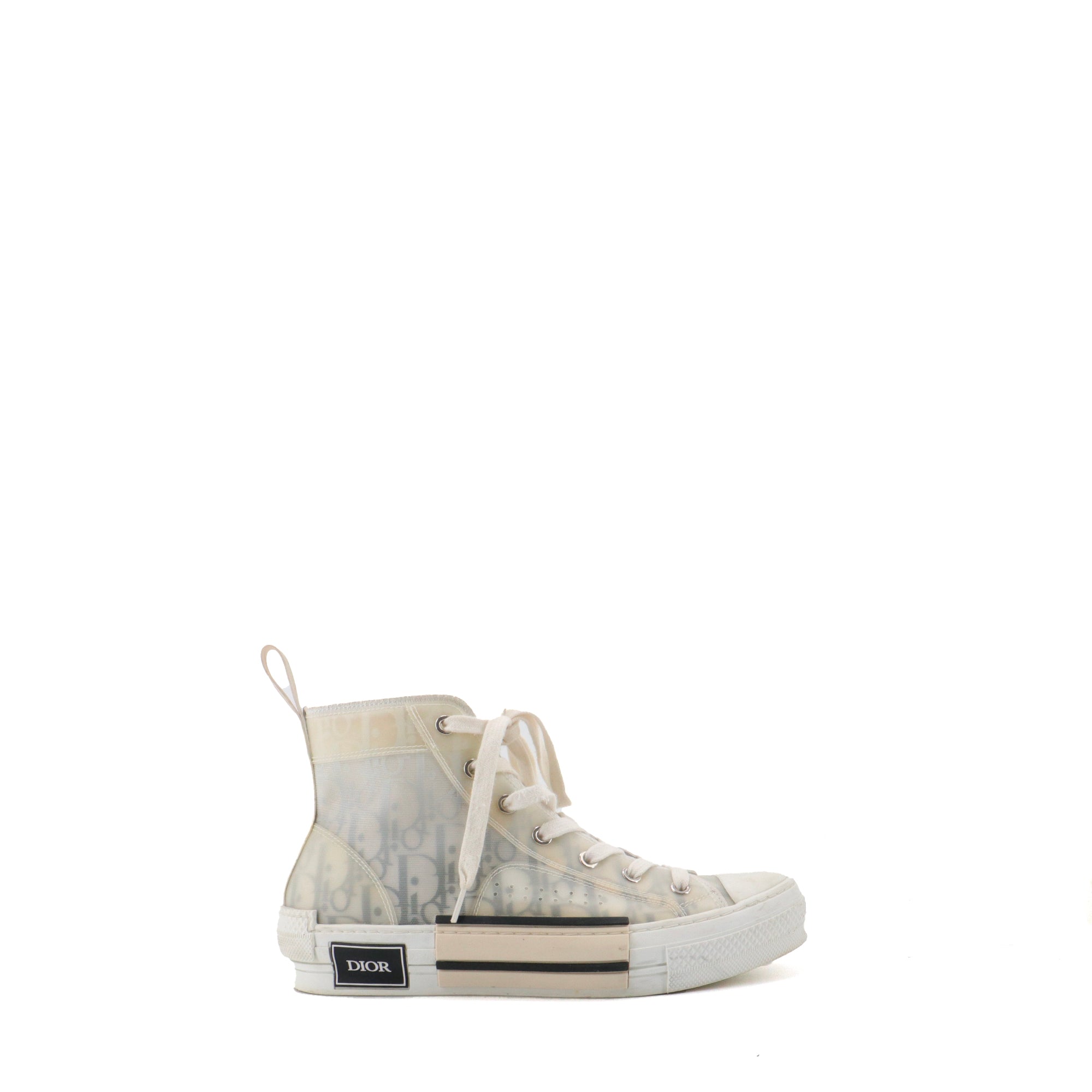 DIOR - Sneakers B23 Dior en toile oblique grise (T38.5)