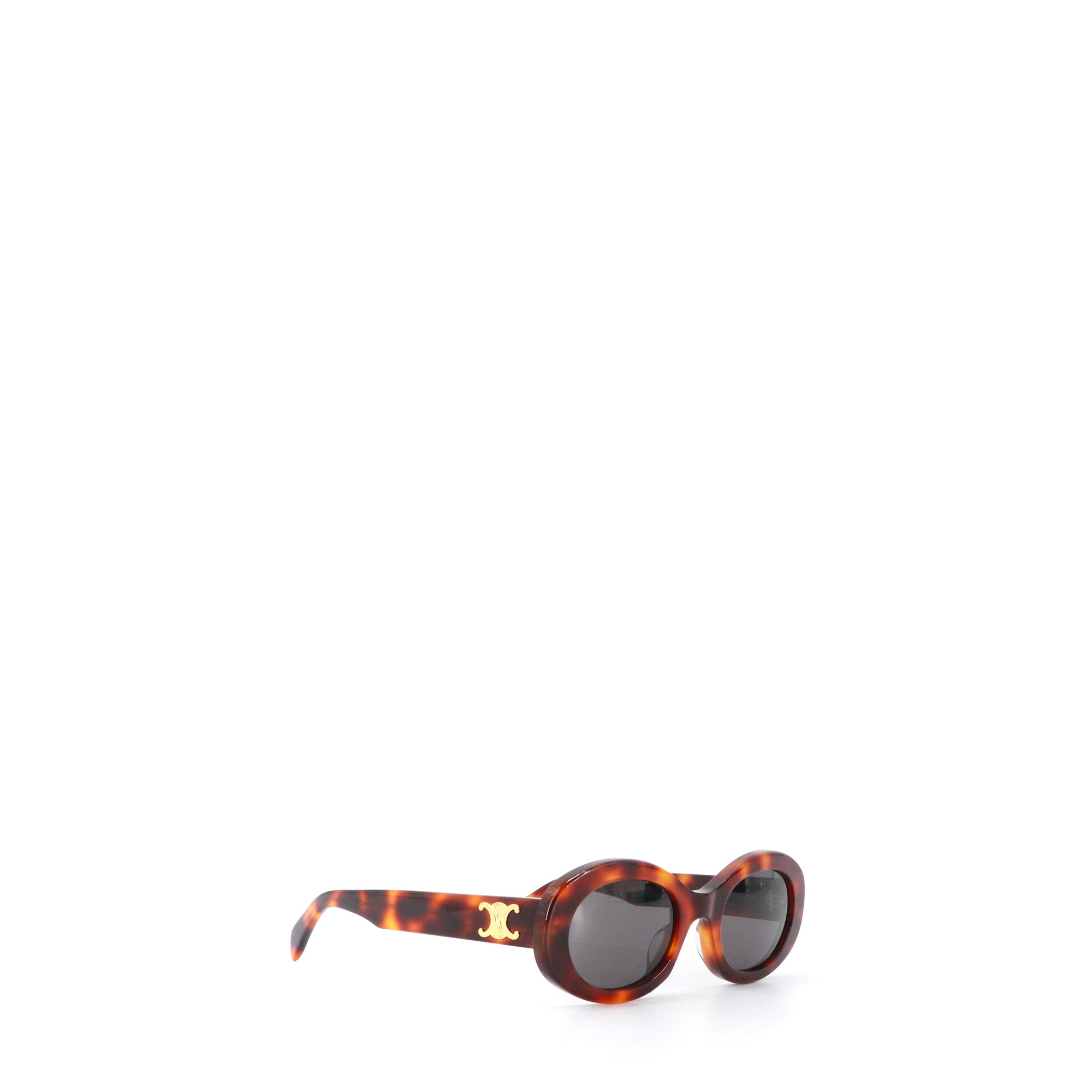 CELINE - Lunettes de soleil Triomphe 4-2.2 Céline en écaille marron