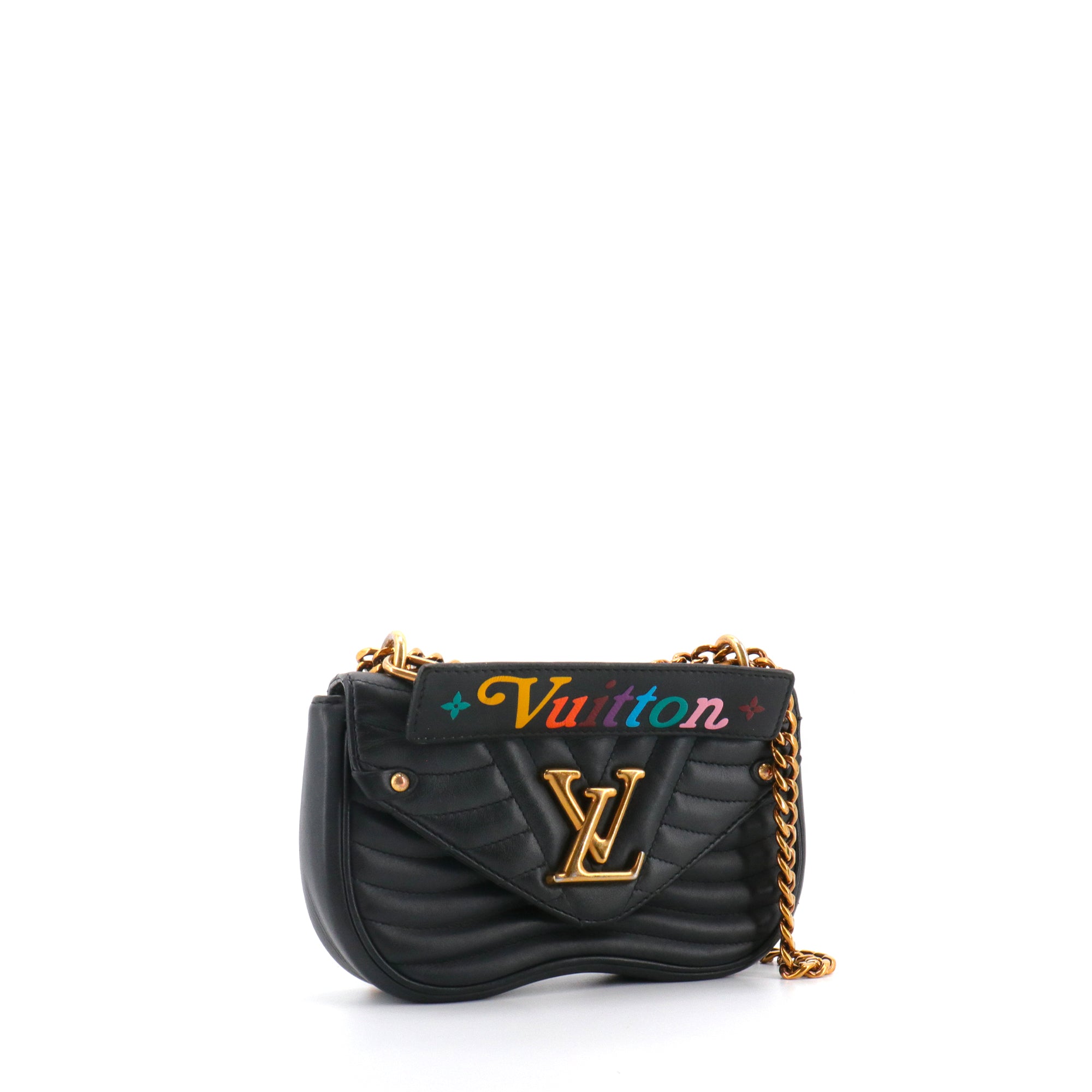 LOUIS VUITTON - Louis Vuitton New Wave shoulder bag in black leather