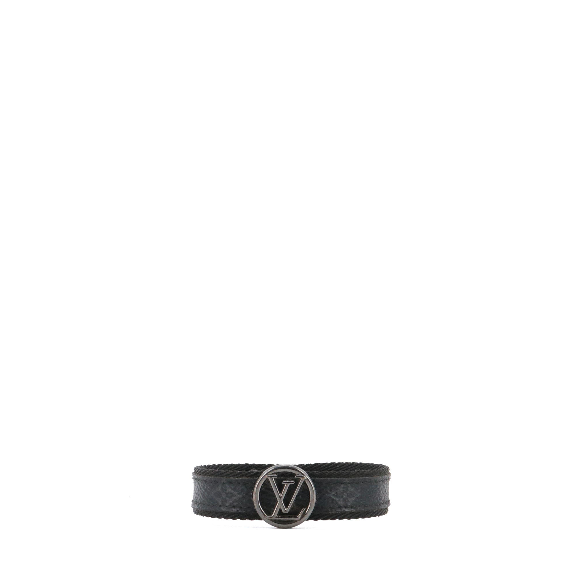 LOUIS VUITTON - Bracelet LV Circle Louis Vuitton en toile monogrammée éclipse