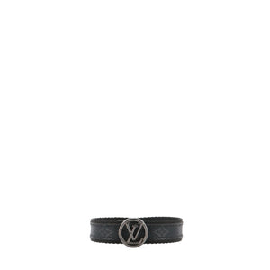 LOUIS VUITTON - Louis Vuitton LV Circle Bracelet in Eclipse Monogrammed Canvas