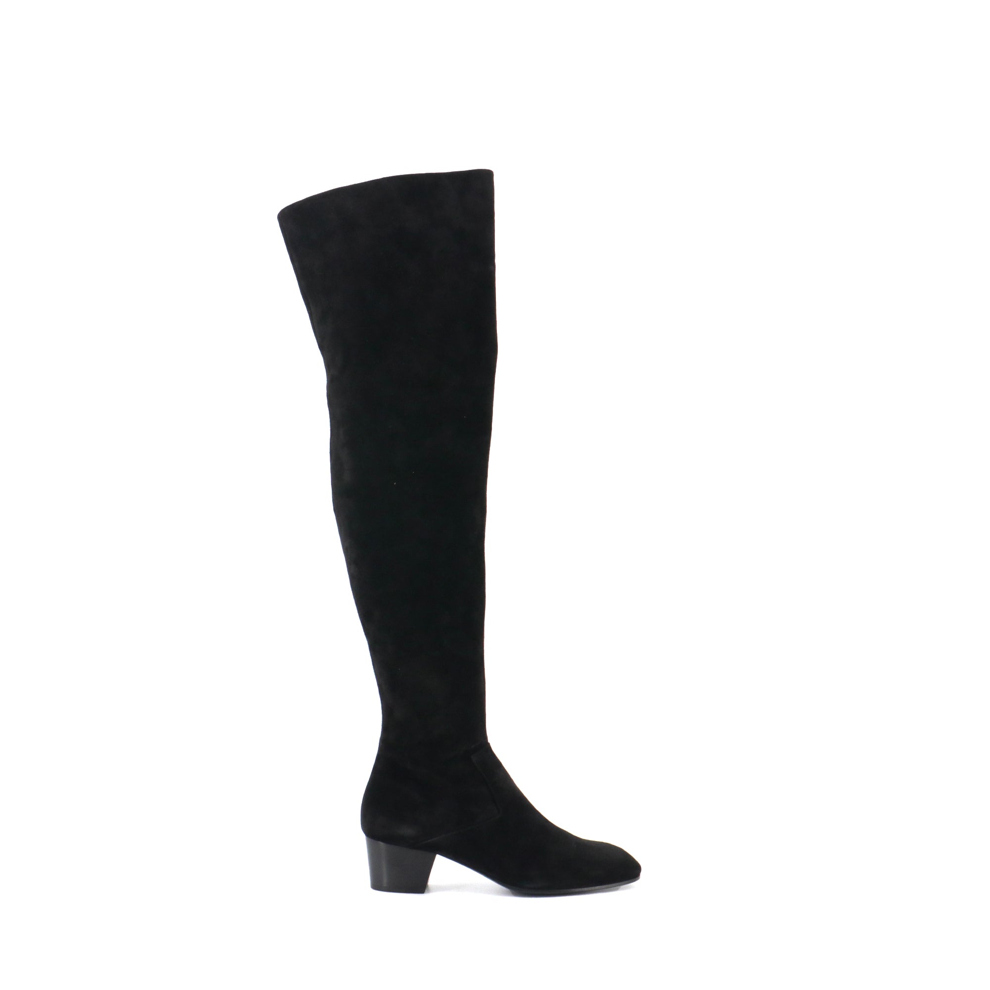 HERMES - Hermès Vesper boots in black suede (size 37)