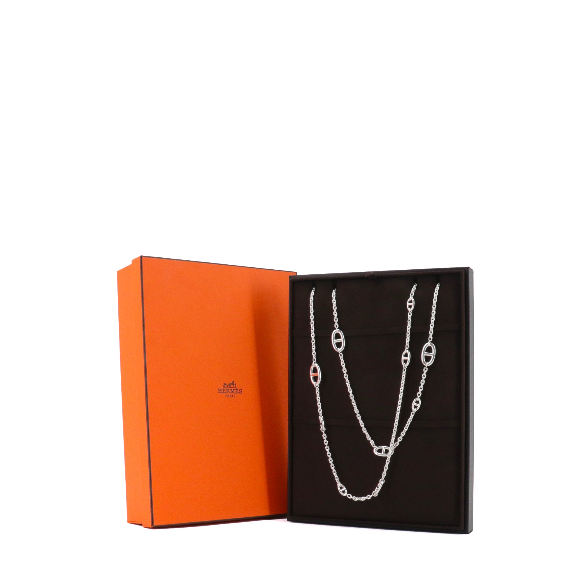 HERMÈS - Sautoir Farandole 120 Hermès en argent