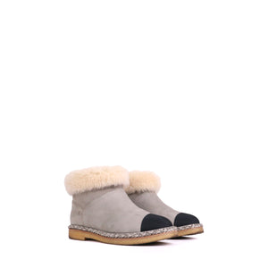 PRADA - Perforated brown suede boots (T38.5)