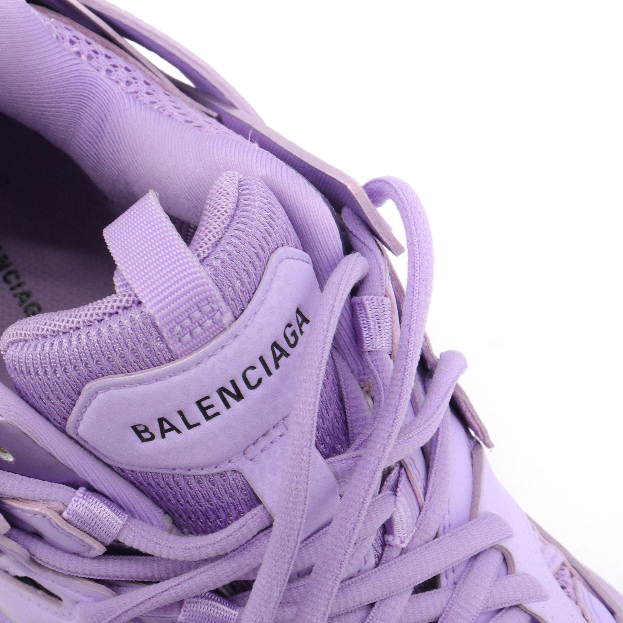 BALENCIAGA - Used Balenciaga Track sneakers in purple leather (T40