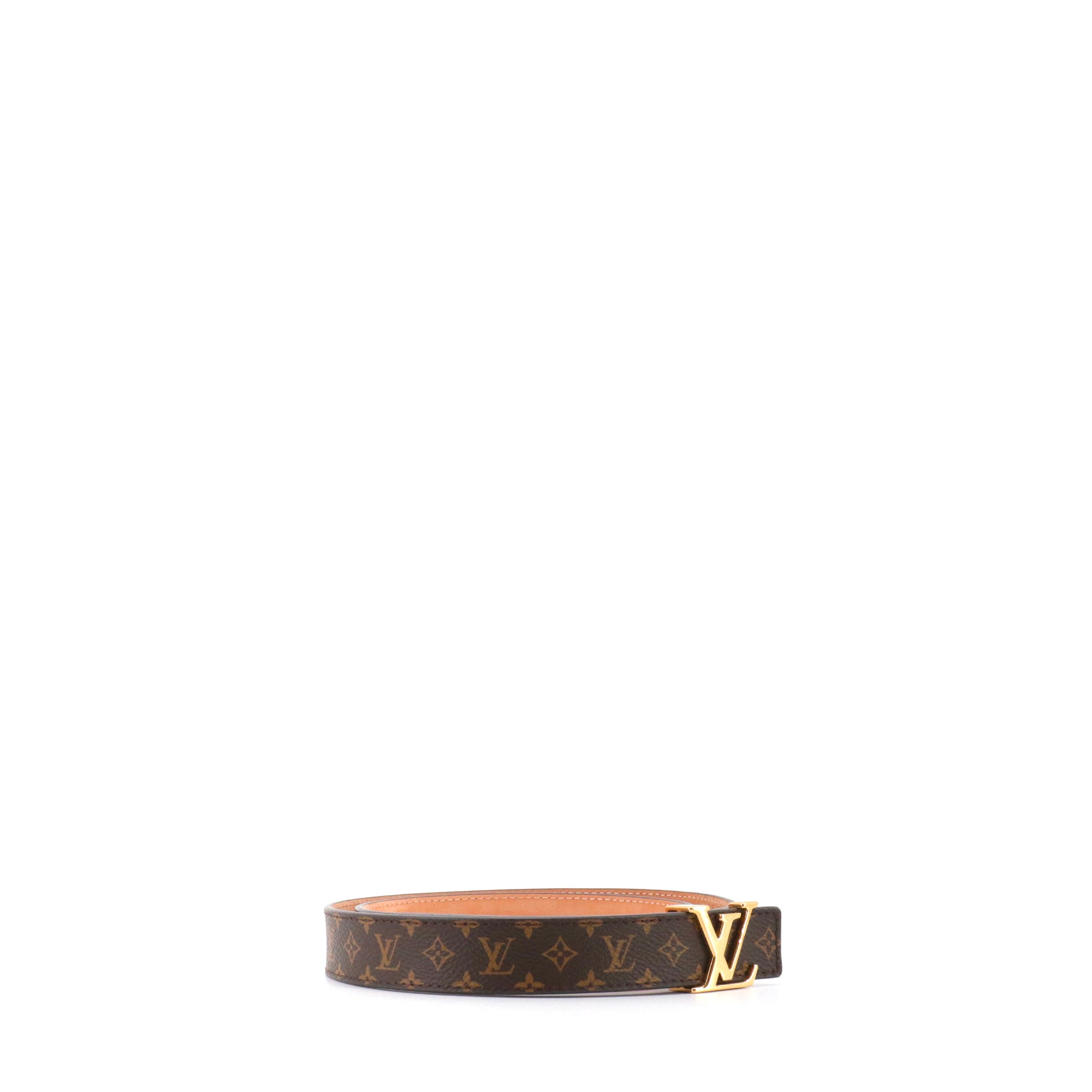 LOUIS VUITTON - Ceinture Initiales LV Louis Vuitton en toile monogrammée (T85)