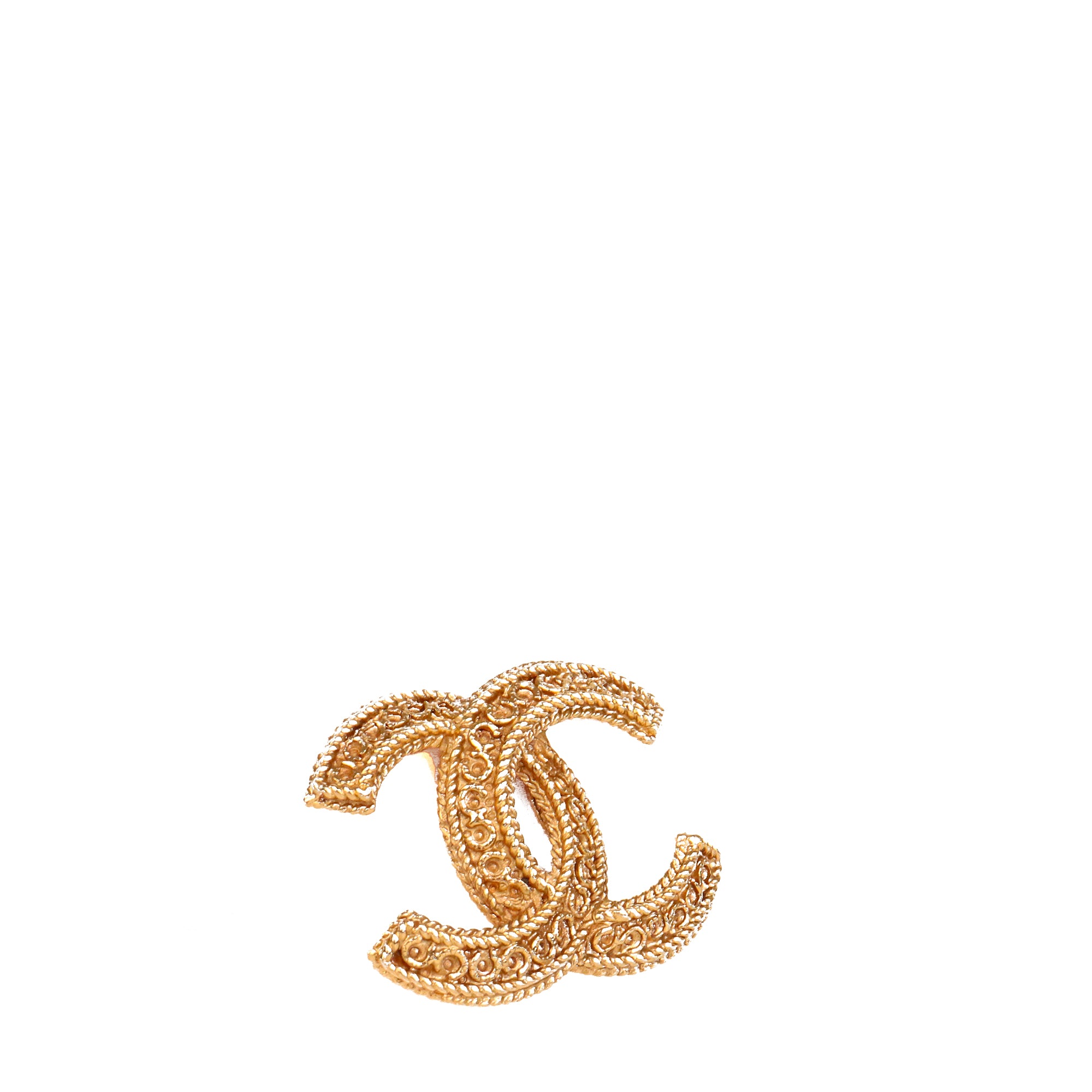 CHANEL - Chanel CC brooch with rhinestones