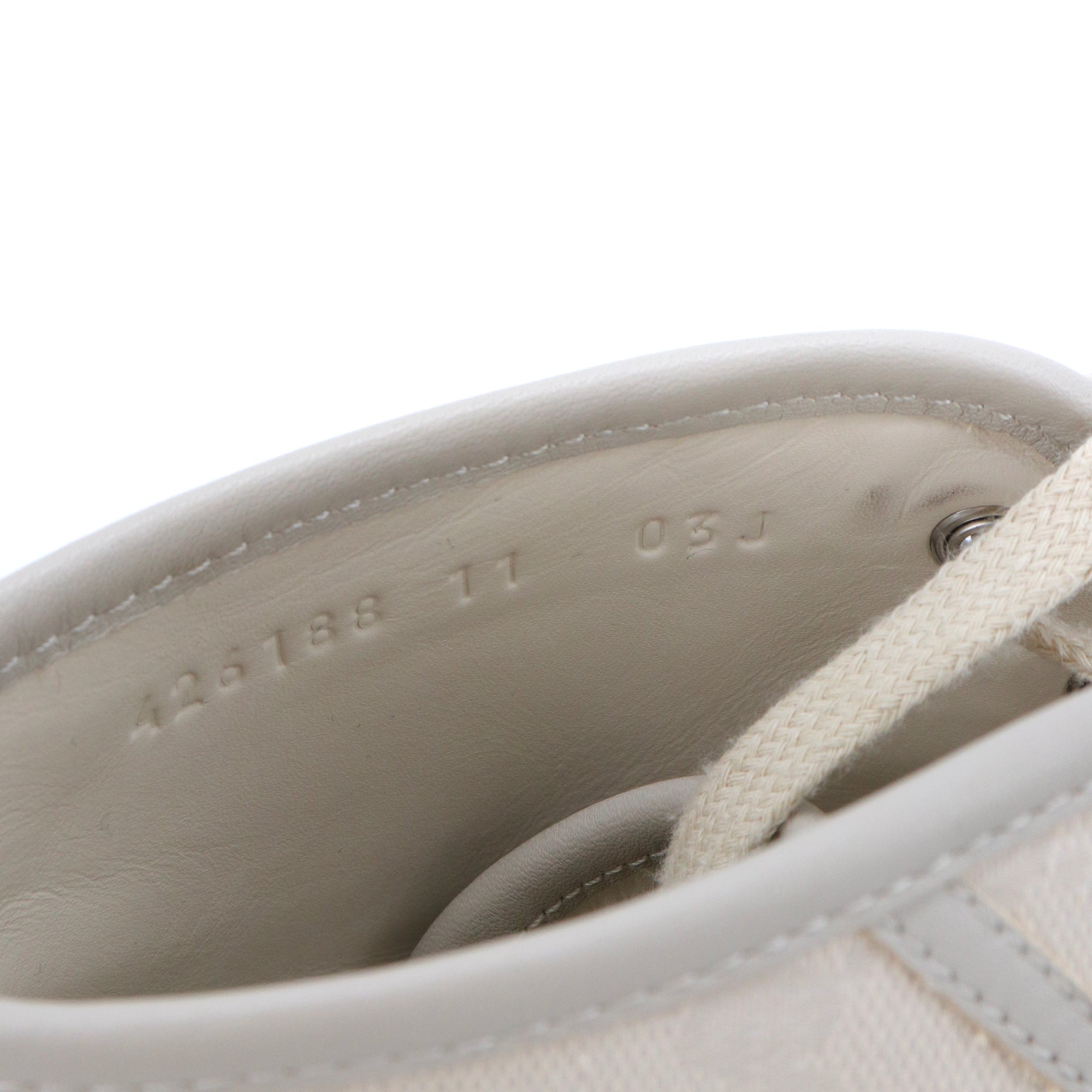 GUCCI - Gucci high-top sneakers in beige canvas (T45)