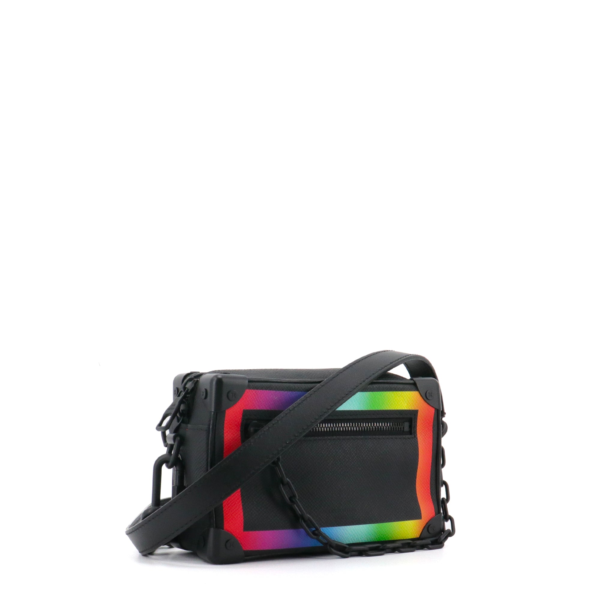 LOUIS VUITTON - Louis Vuitton Soft Trunk Shoulder Bags in Taiga Rainbow Leather