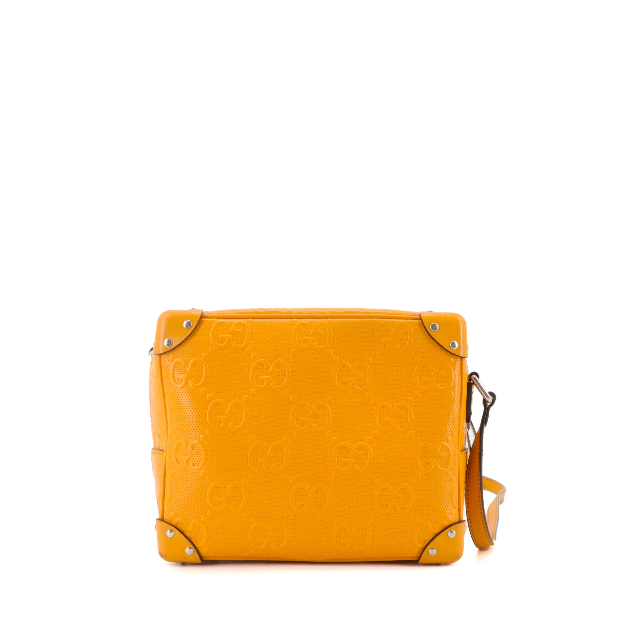 GUCCI - Gucci Malle shoulder bag in yellow perforated leather