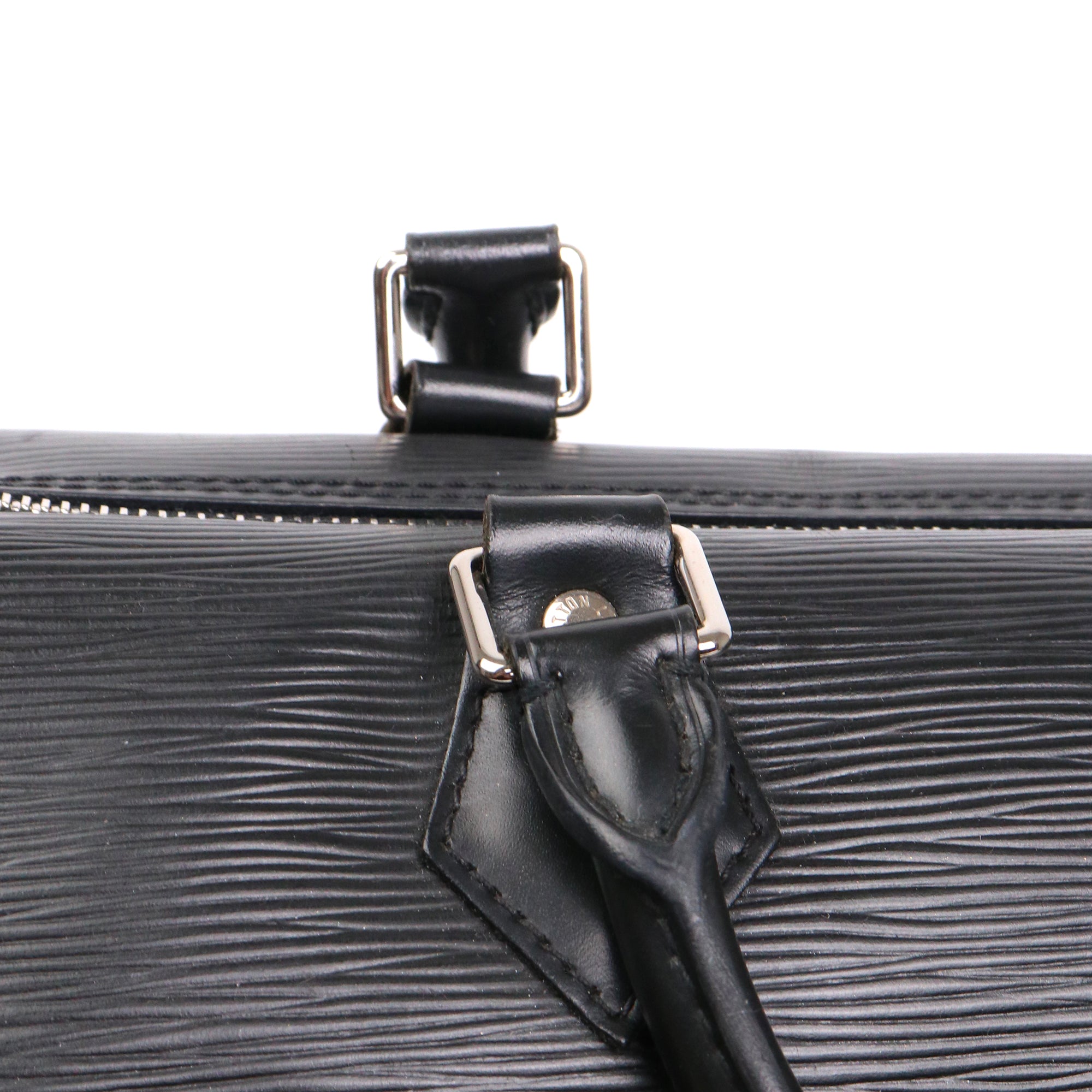 LOUIS VUITTON - Sac à main Speedy 35 Louis Vuitton en cuir épi noir