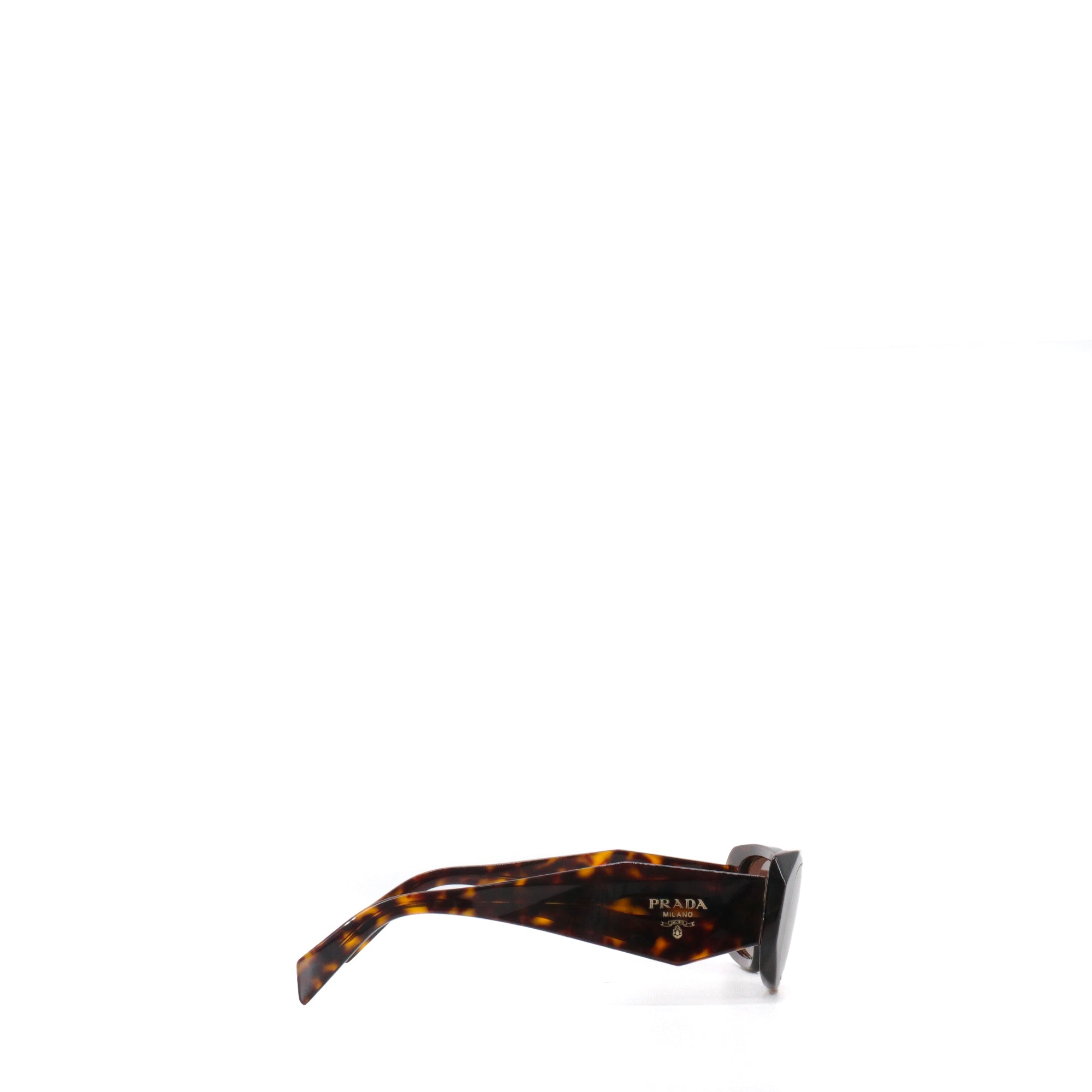 PRADA - Lunettes de soleil Prada en plastique écailles marron