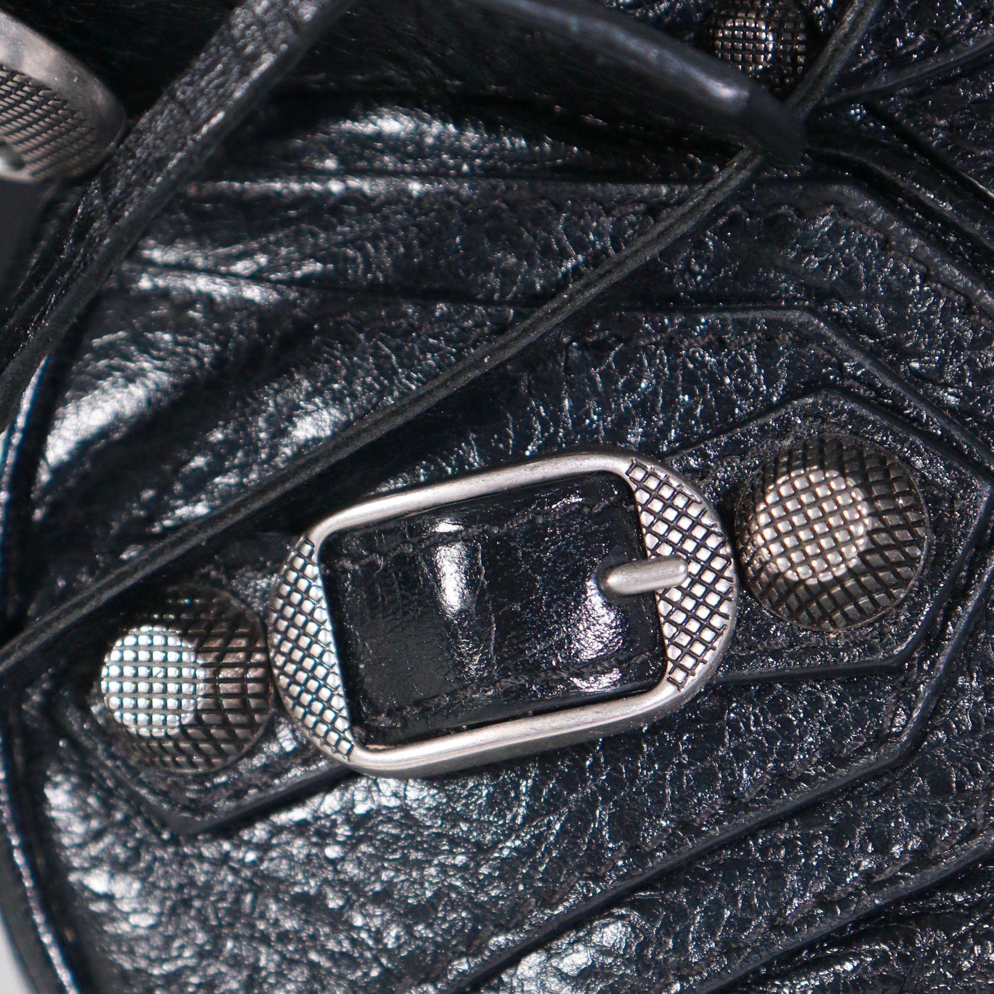 BALENCIAGA - Cagole XS shoulder bag in black leather