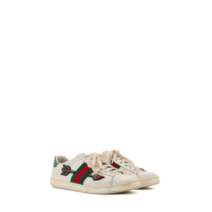 GUCCI - Ace Gucci sneakers in white leather (T36.5)