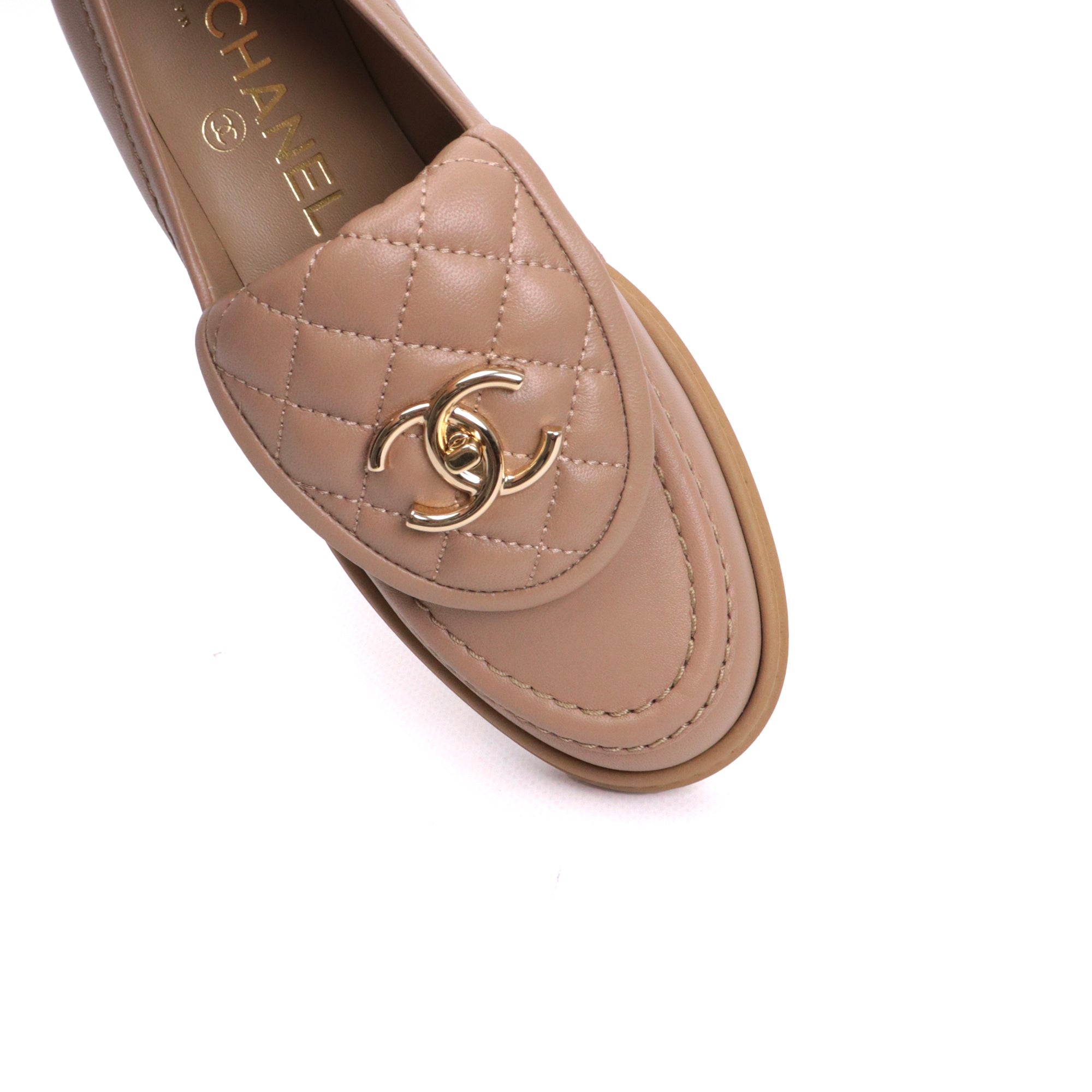 CHANEL - Leather loafers (T39)