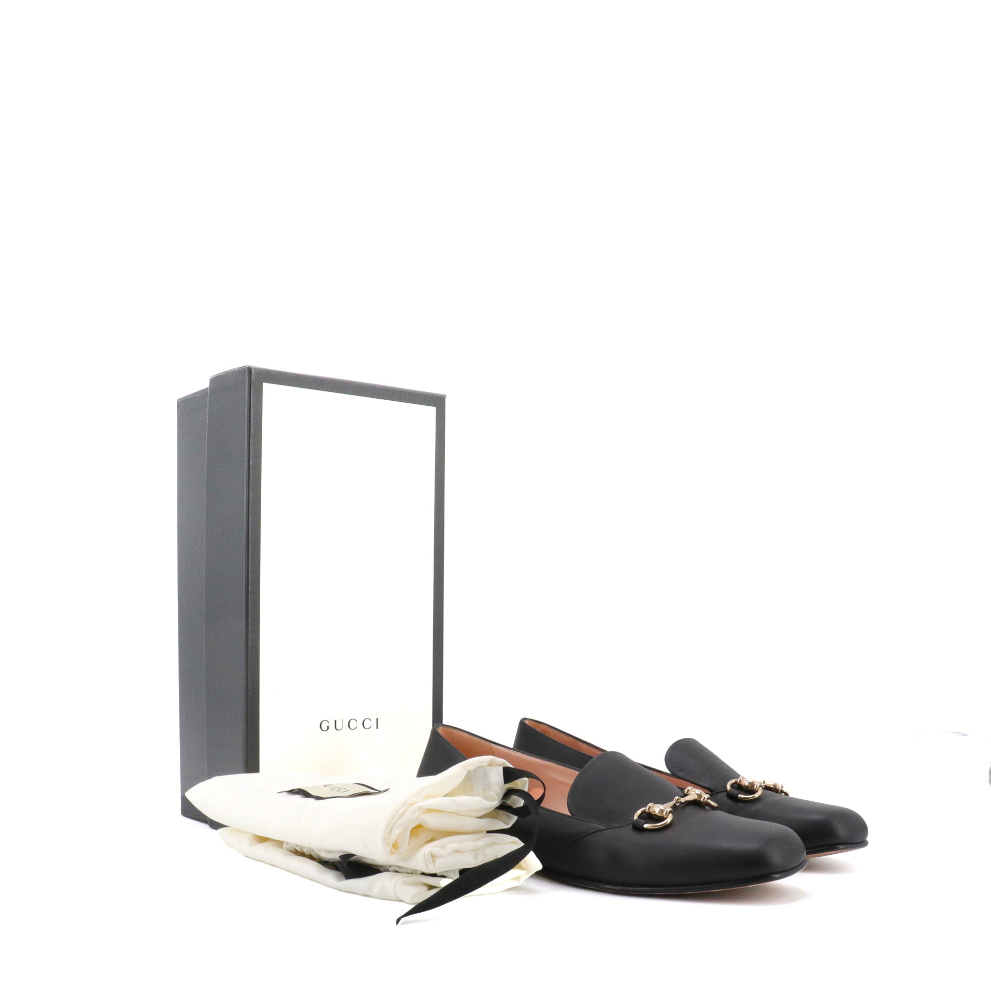 GUCCI - Gucci Horsebit Moccasins in black leather (T40)
