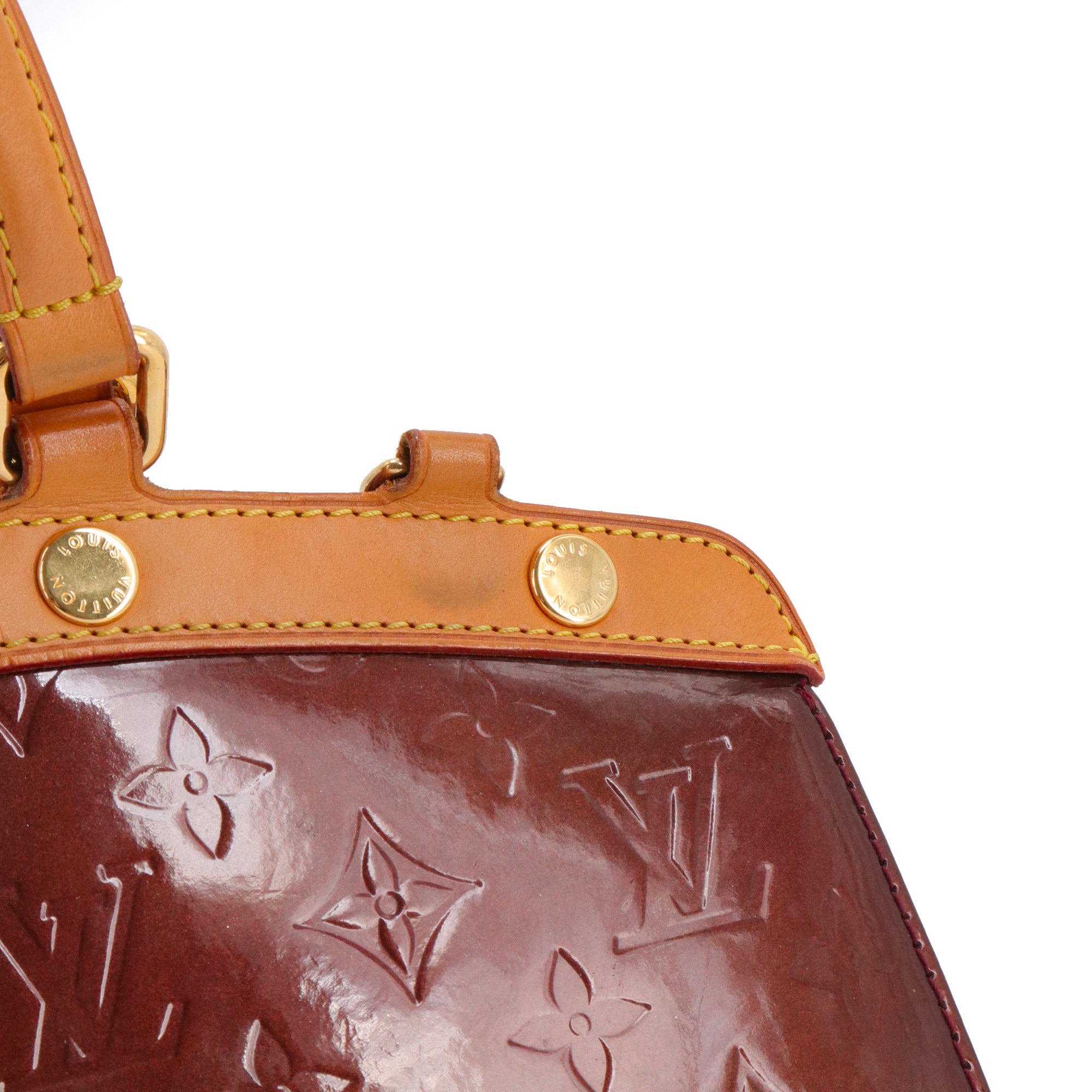 LOUIS VUITTON - Louis Vuitton Brea handbag in vintage burgundy patent leather