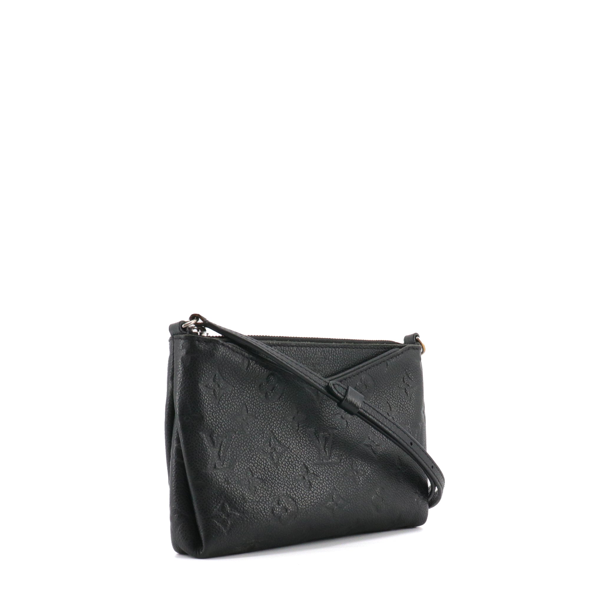 LOUIS VUITTON - Louis Vuitton Pallas shoulder bag in black empreinte leather