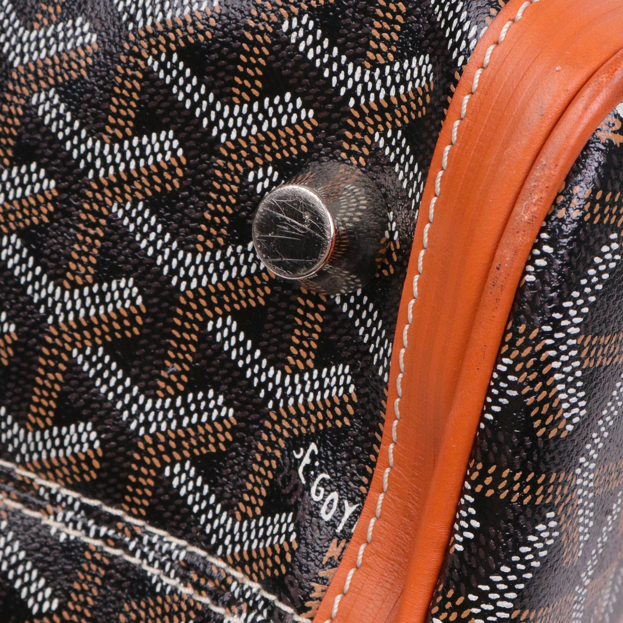 GOYARD - Sac à main Croisière Goyard en toile enduite noire