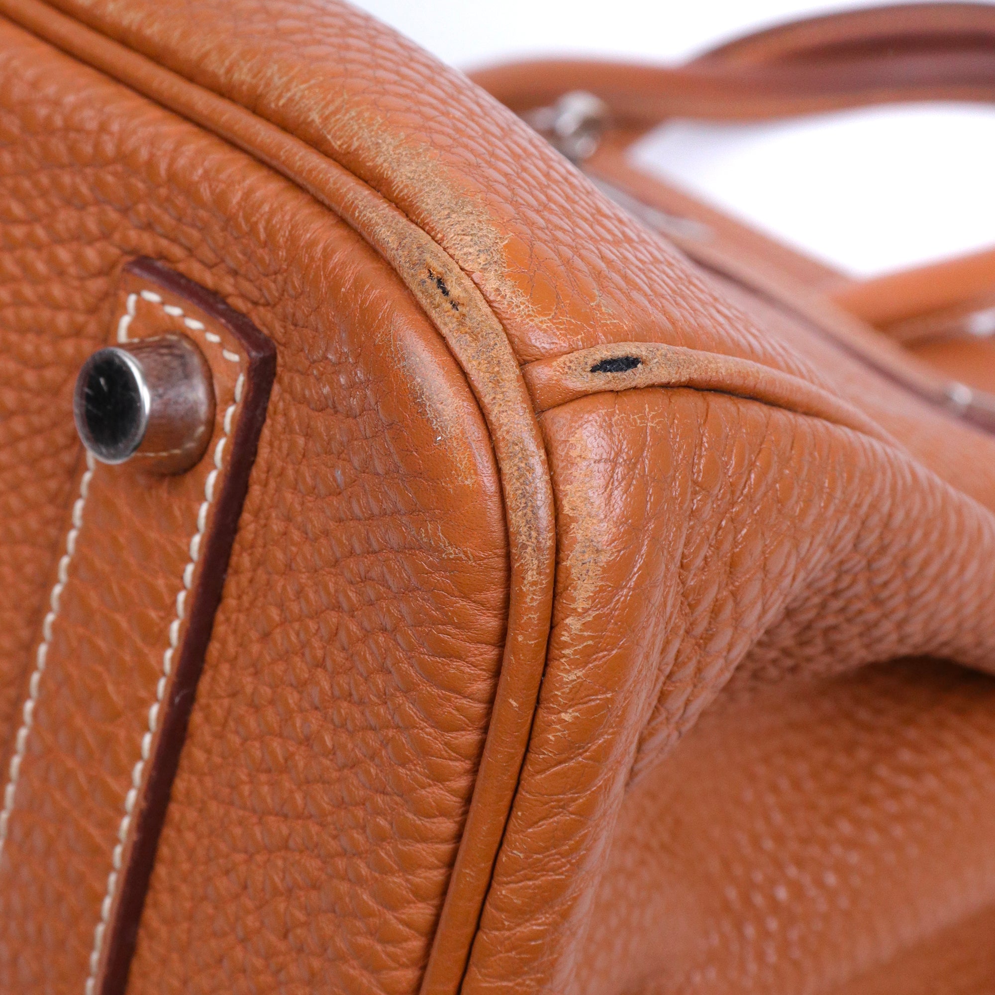 HERMÈS - Sac à main Birkin 35 Hermès en cuir togo gold