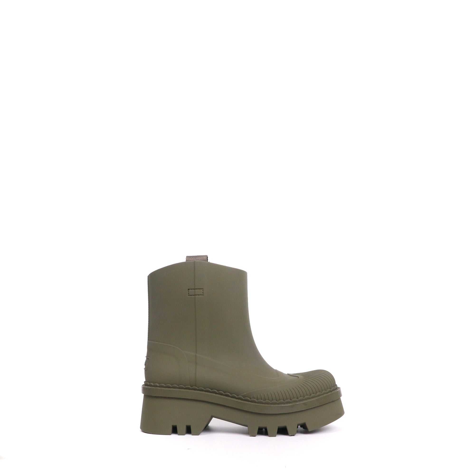 CHLOÉ - C Chloé ankle boots in crocodile-embossed leather (T38.5)