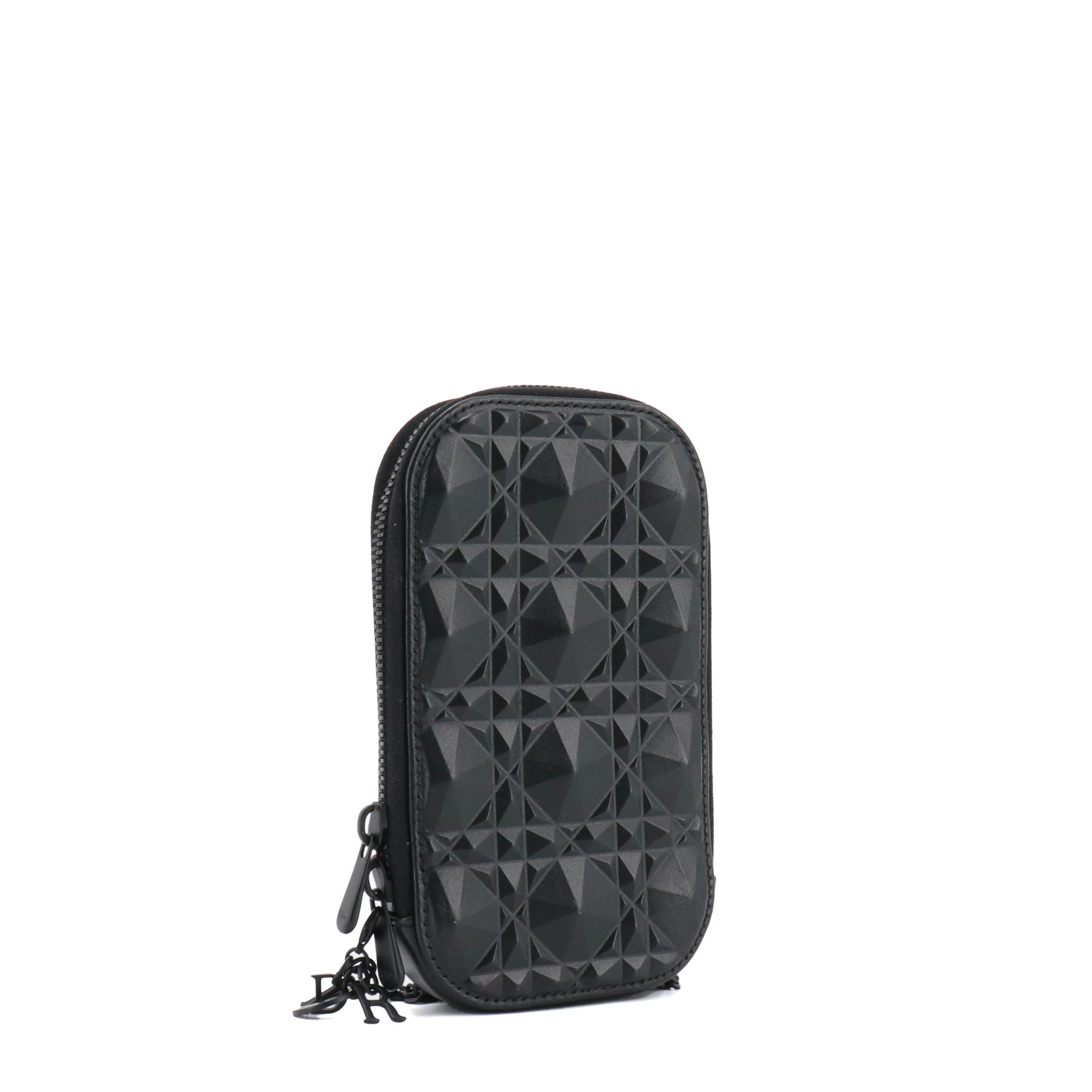 DIOR - Etui pour téléphone Call'in Lady Dior en cuir cannage noir