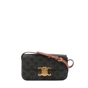 CELINE - Sac à épaule Claude Celine en toile enduite Triomphe monogrammée