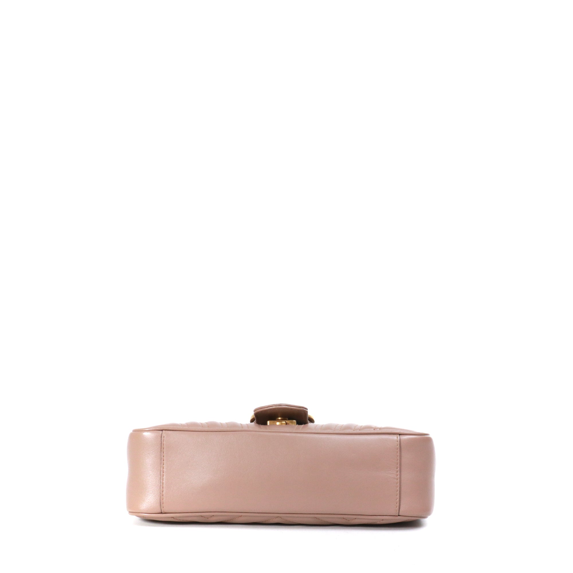 GUCCI - Gucci Small Size GG Marmont shoulder bag in pink leather