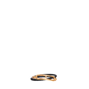 HERMÈS - Hermes Collier de Chien Bracelet in Pink Alligator Leather (T2)